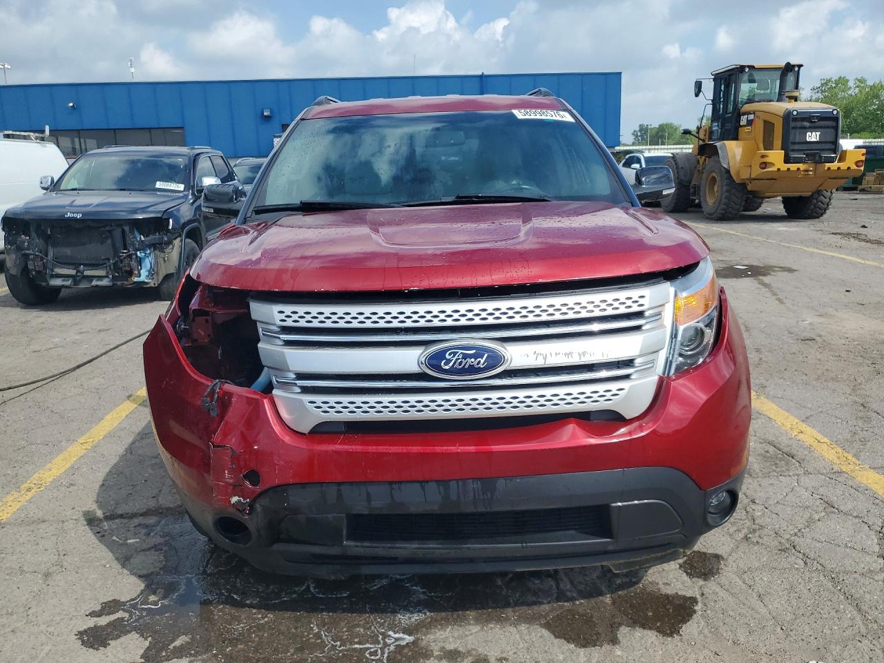 2014 Ford Explorer Xlt Red vin: 1FM5K7D80EGA68768