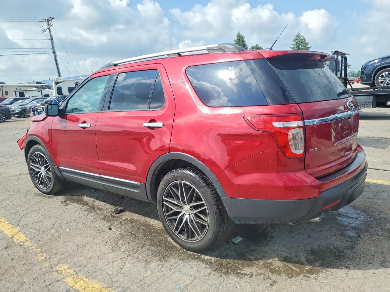 2014 Ford Explorer Xlt Red vin: 1FM5K7D80EGA68768
