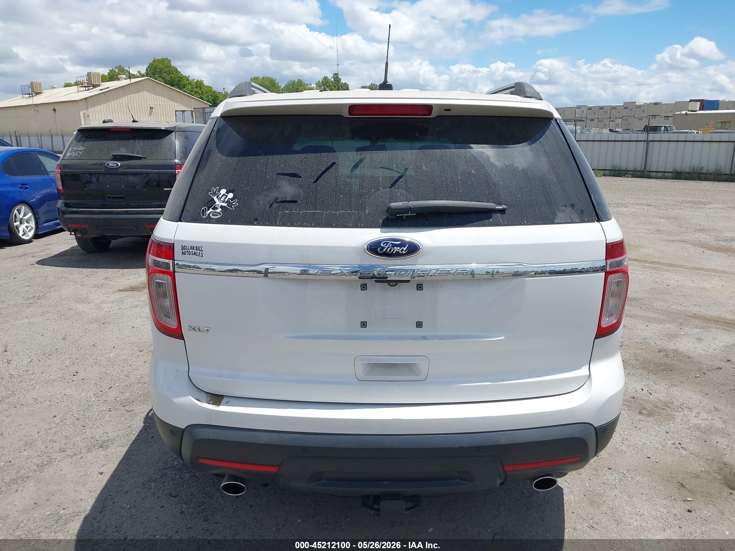 2014 Ford Explorer Xlt White vin: 1FM5K7D80EGB01560