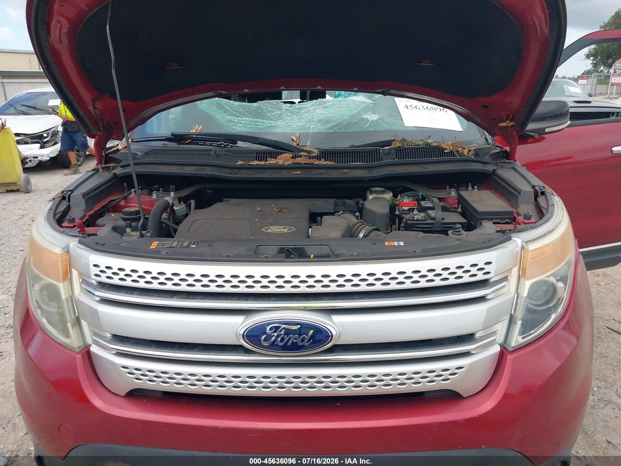 2014 Ford Explorer Xlt Red vin: 1FM5K7D80EGC33170