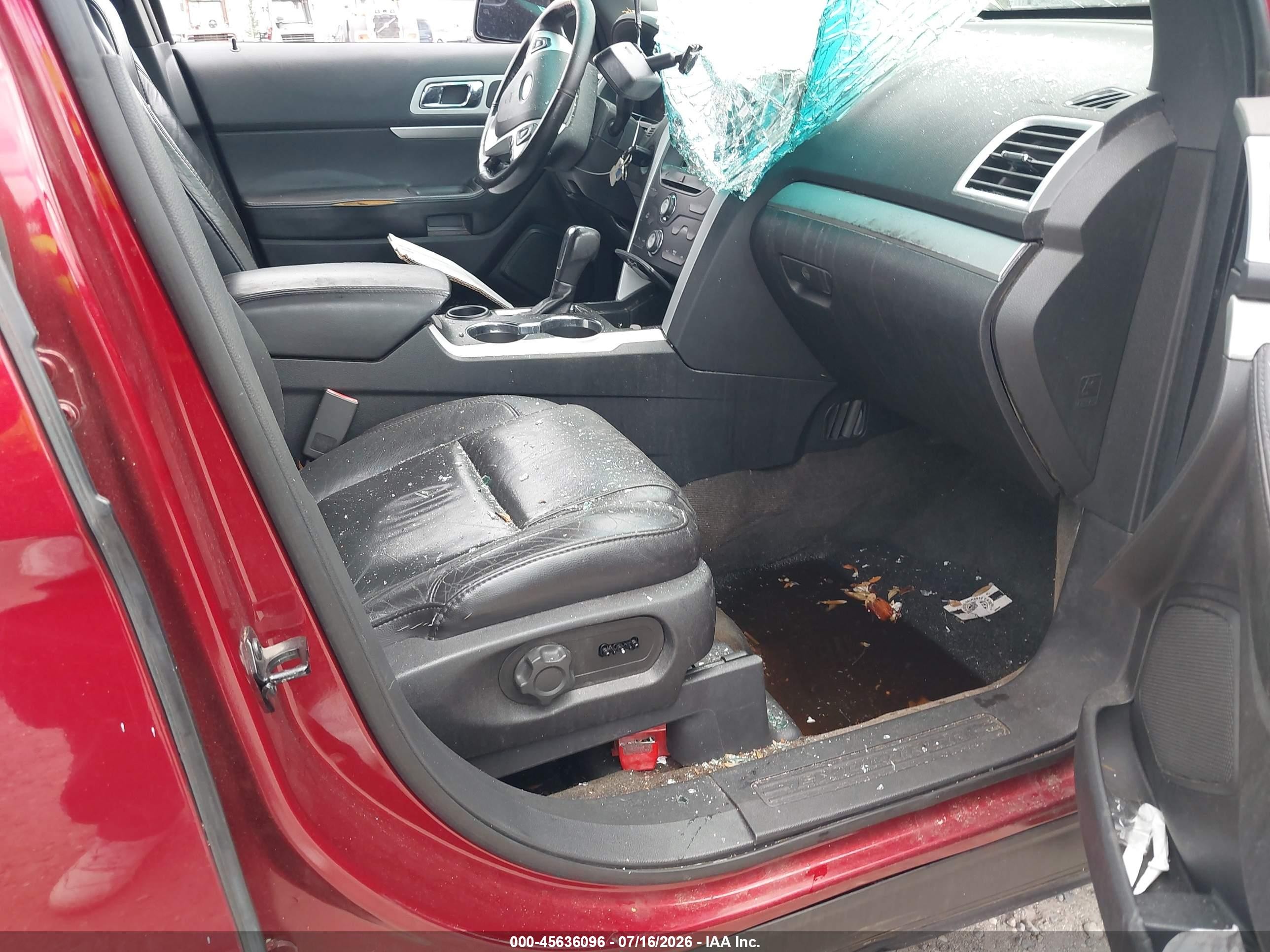 2014 Ford Explorer Xlt Red vin: 1FM5K7D80EGC33170