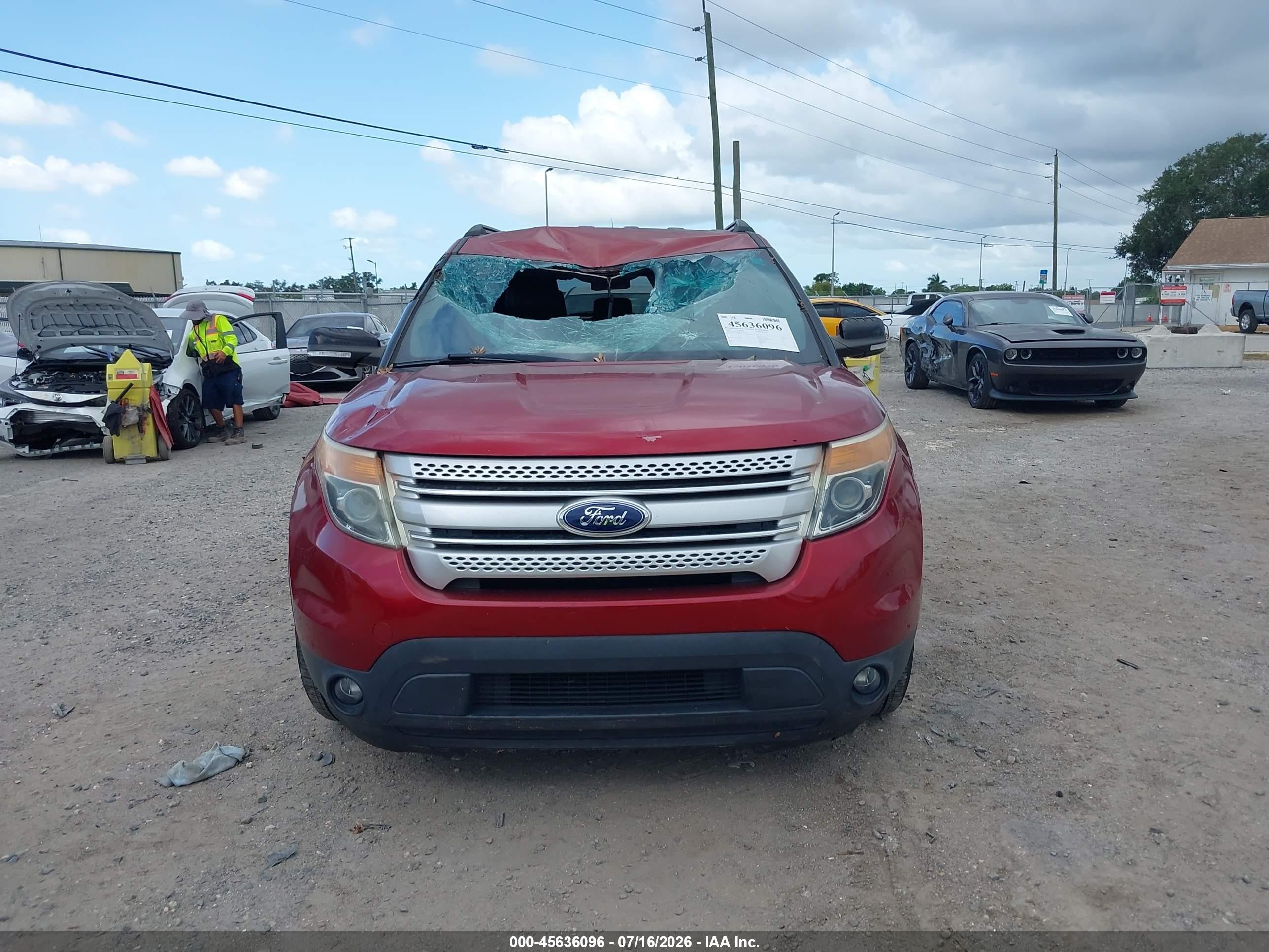 2014 Ford Explorer Xlt Red vin: 1FM5K7D80EGC33170