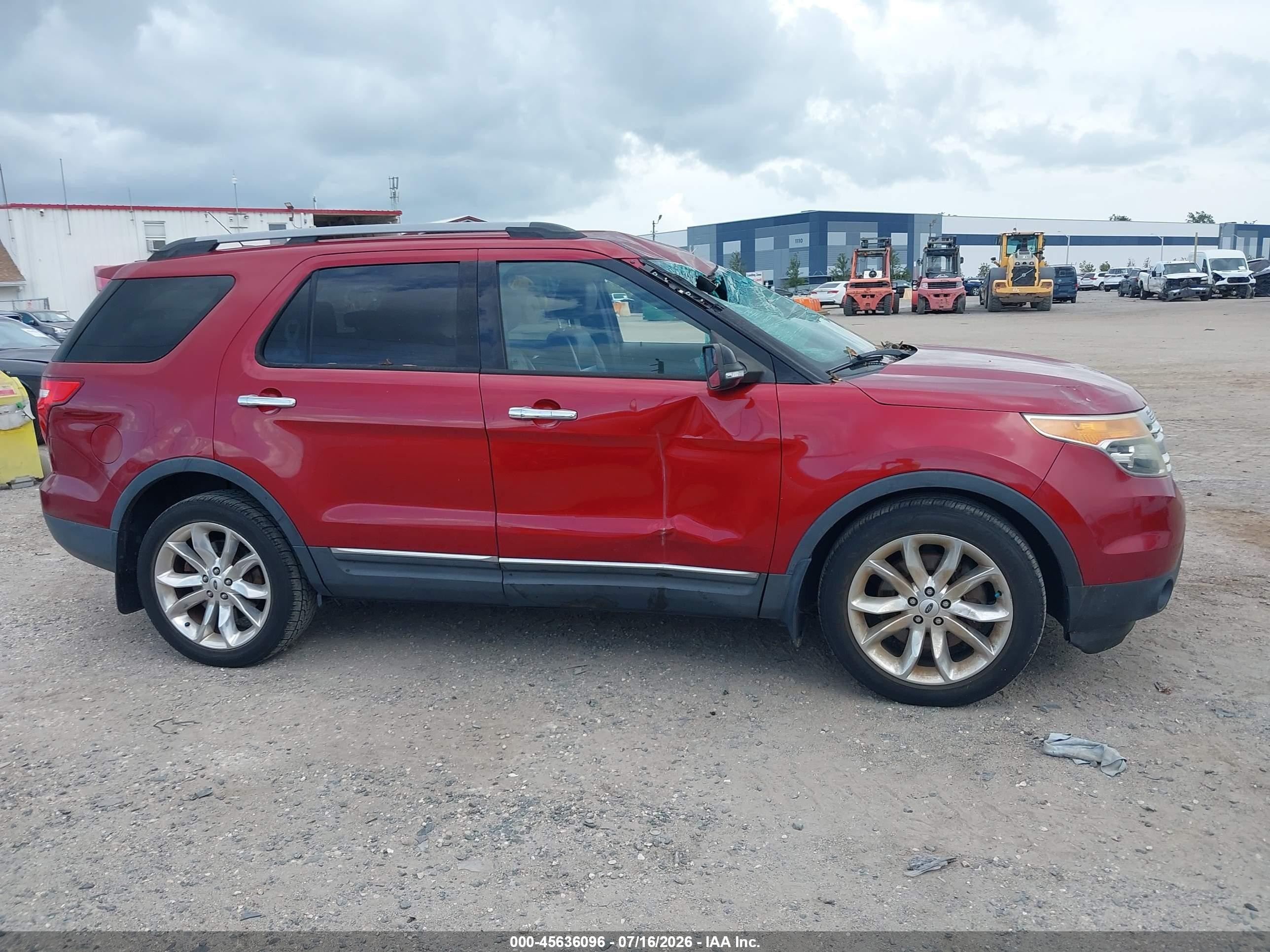 2014 Ford Explorer Xlt Red vin: 1FM5K7D80EGC33170