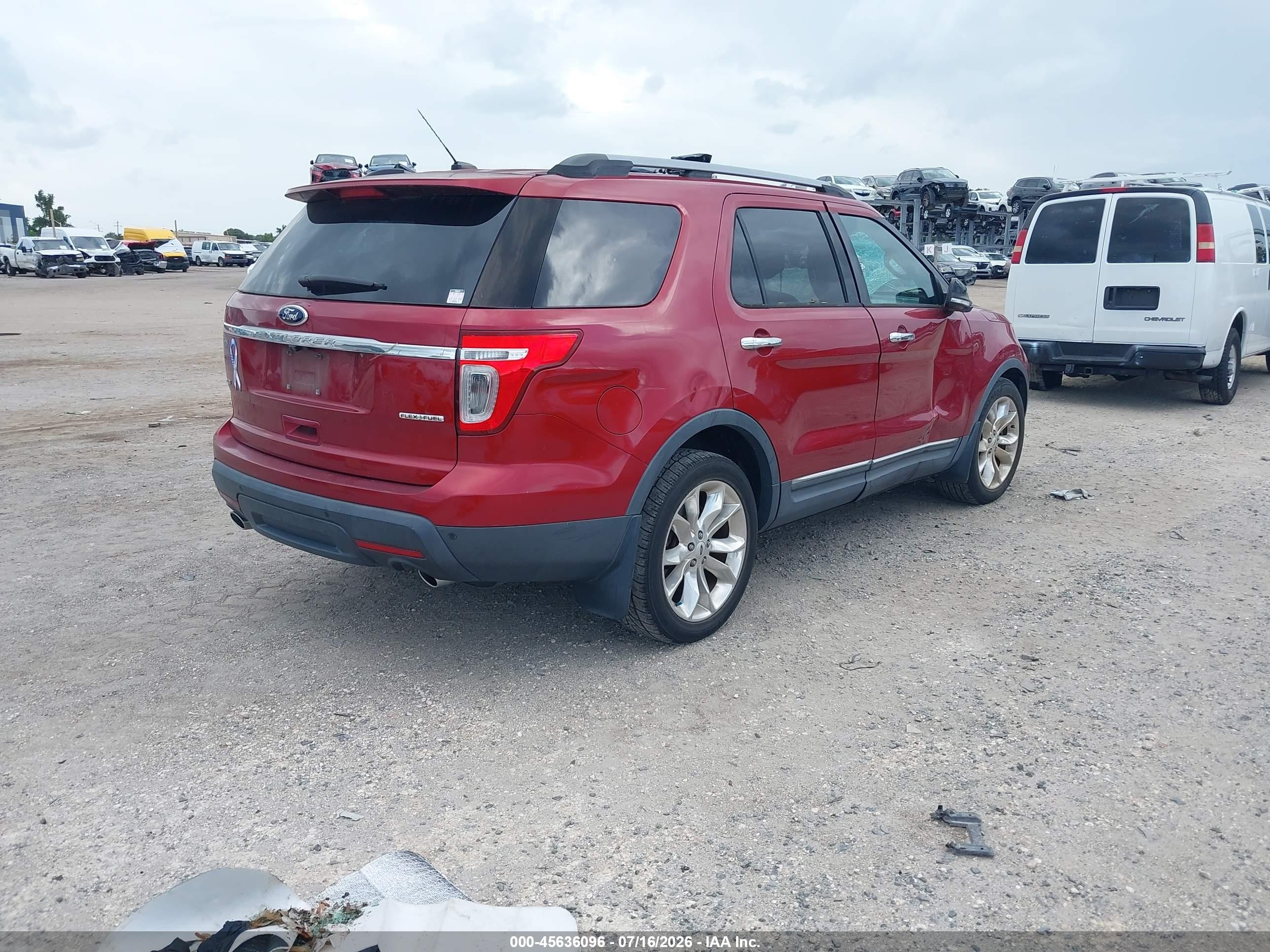 2014 Ford Explorer Xlt Red vin: 1FM5K7D80EGC33170