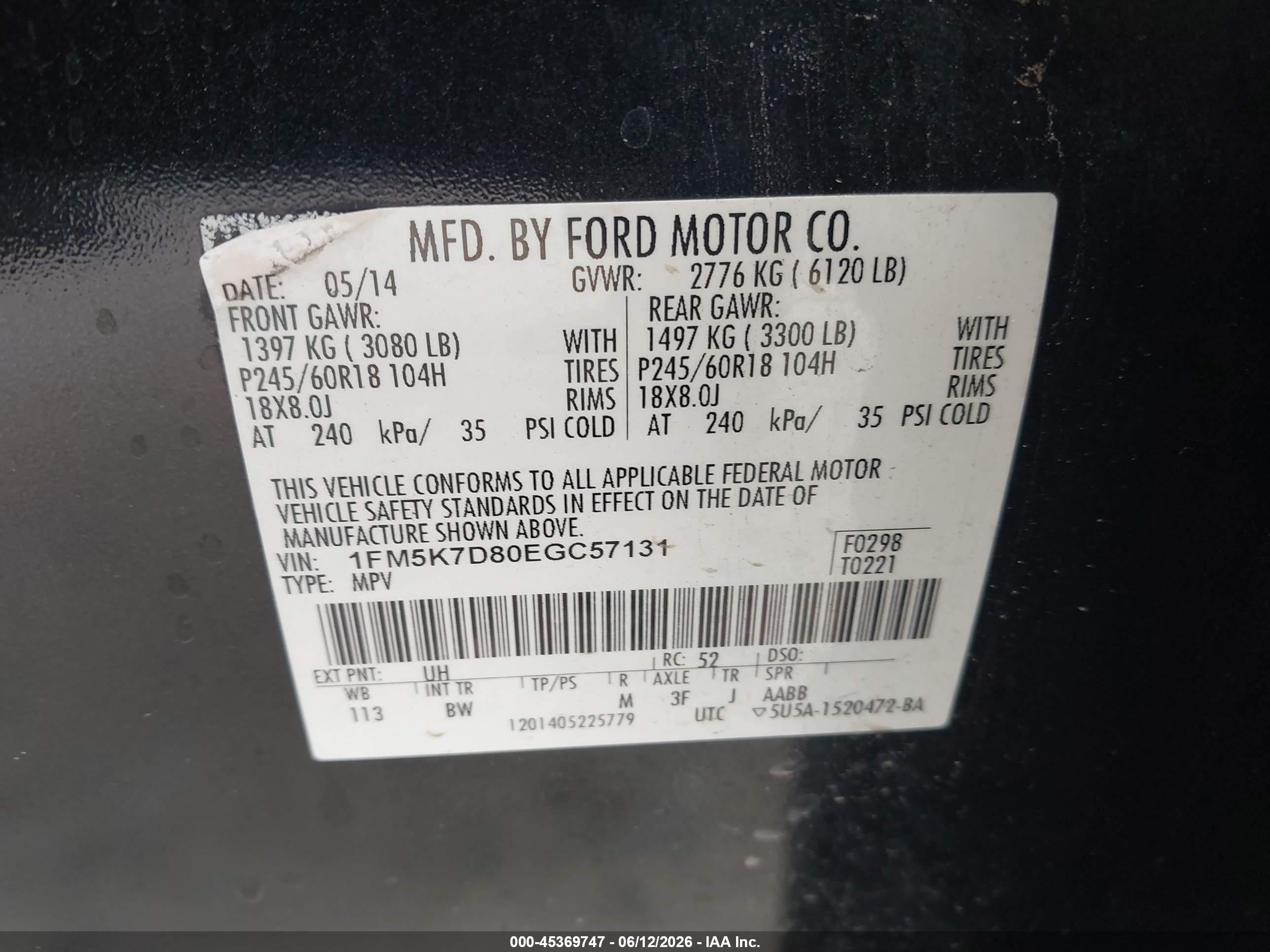 2014 Ford Explorer Xlt Black vin: 1FM5K7D80EGC57131