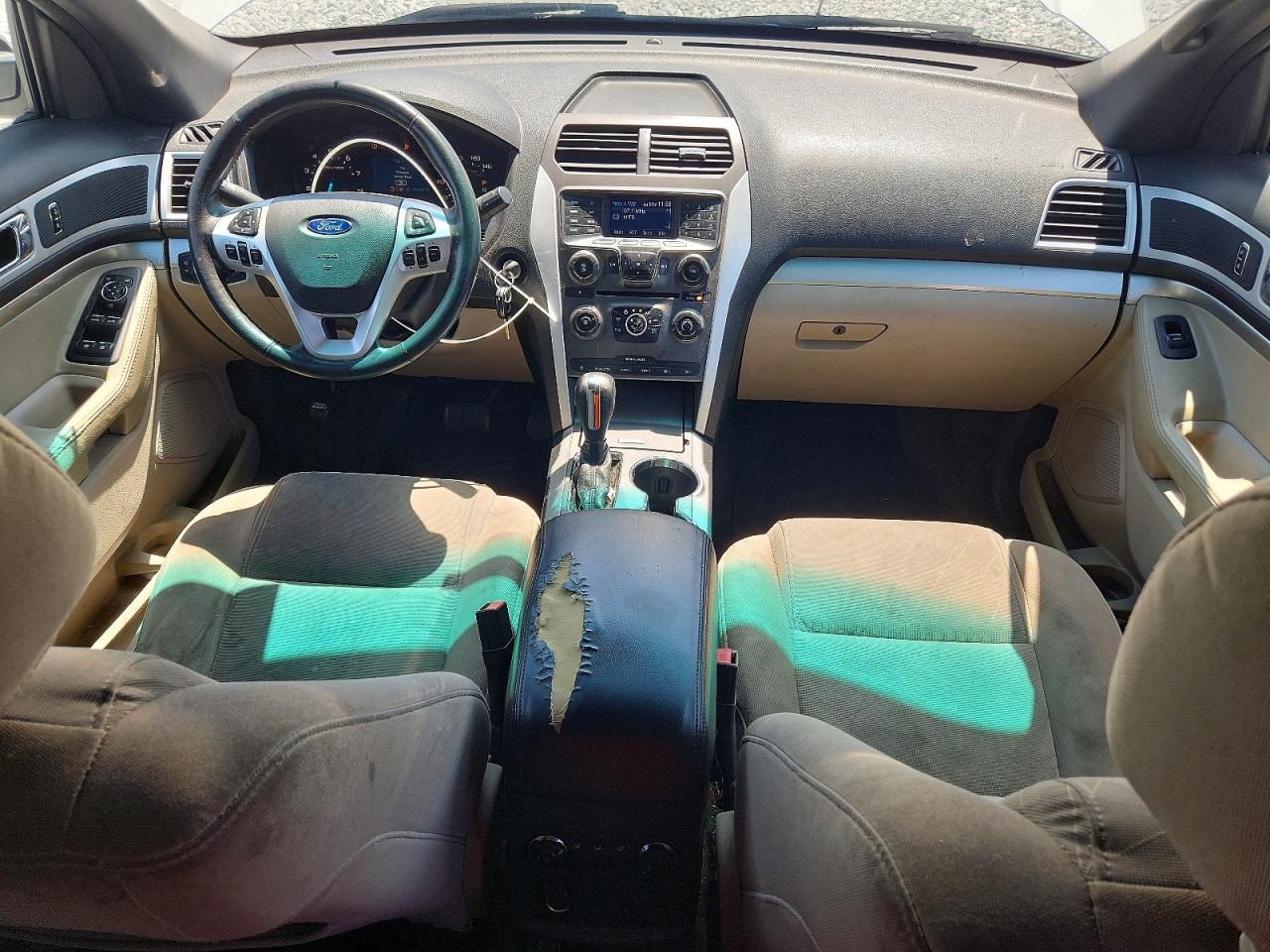 2015 Ford Explorer Xlt White vin: 1FM5K7D80FGA61126