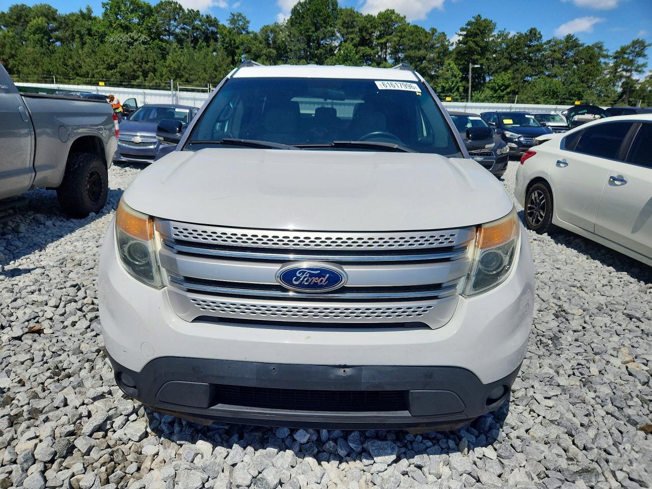 2015 Ford Explorer Xlt White vin: 1FM5K7D80FGA61126