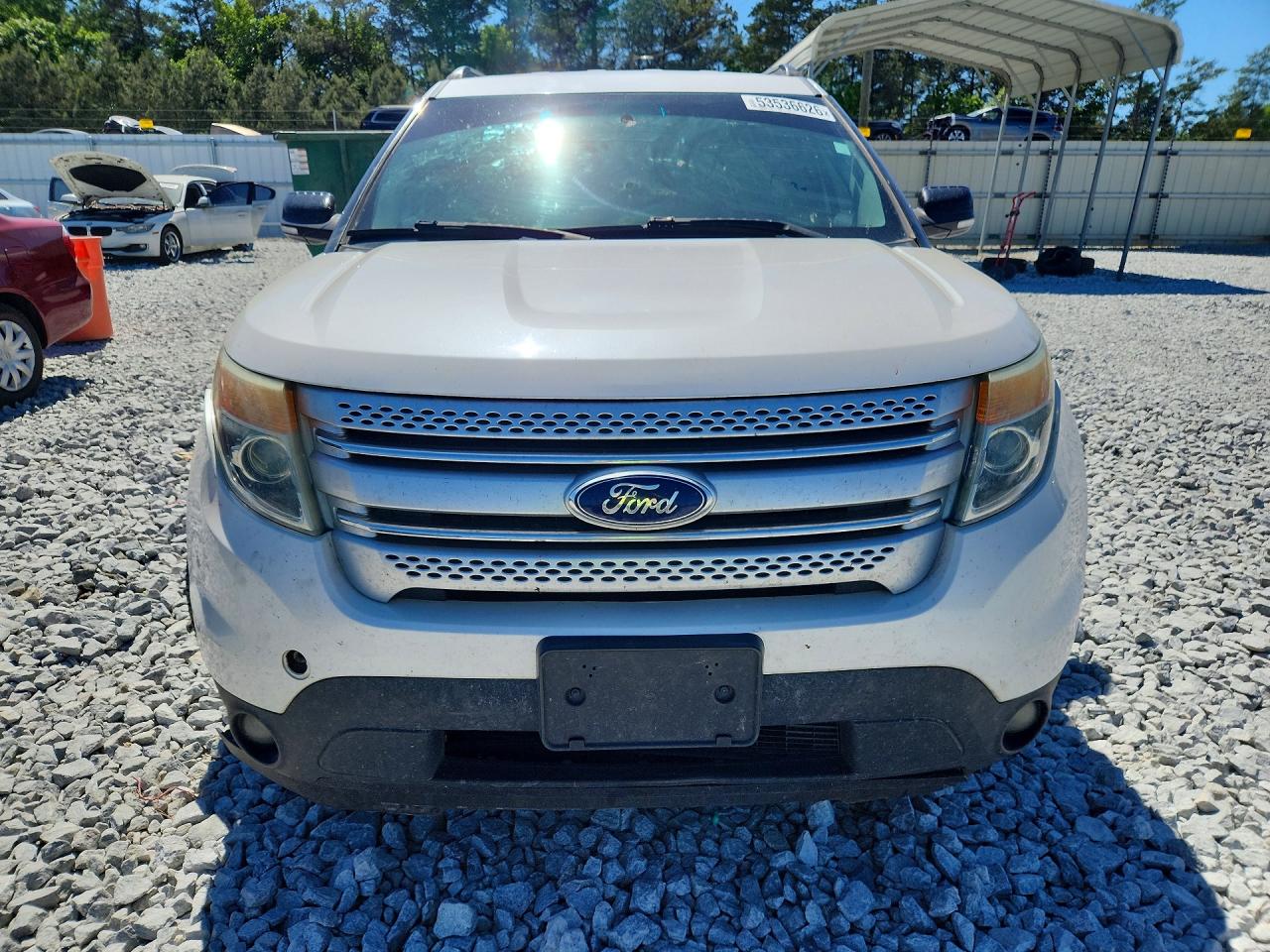 2015 Ford Explorer Xlt White vin: 1FM5K7D80FGA82333