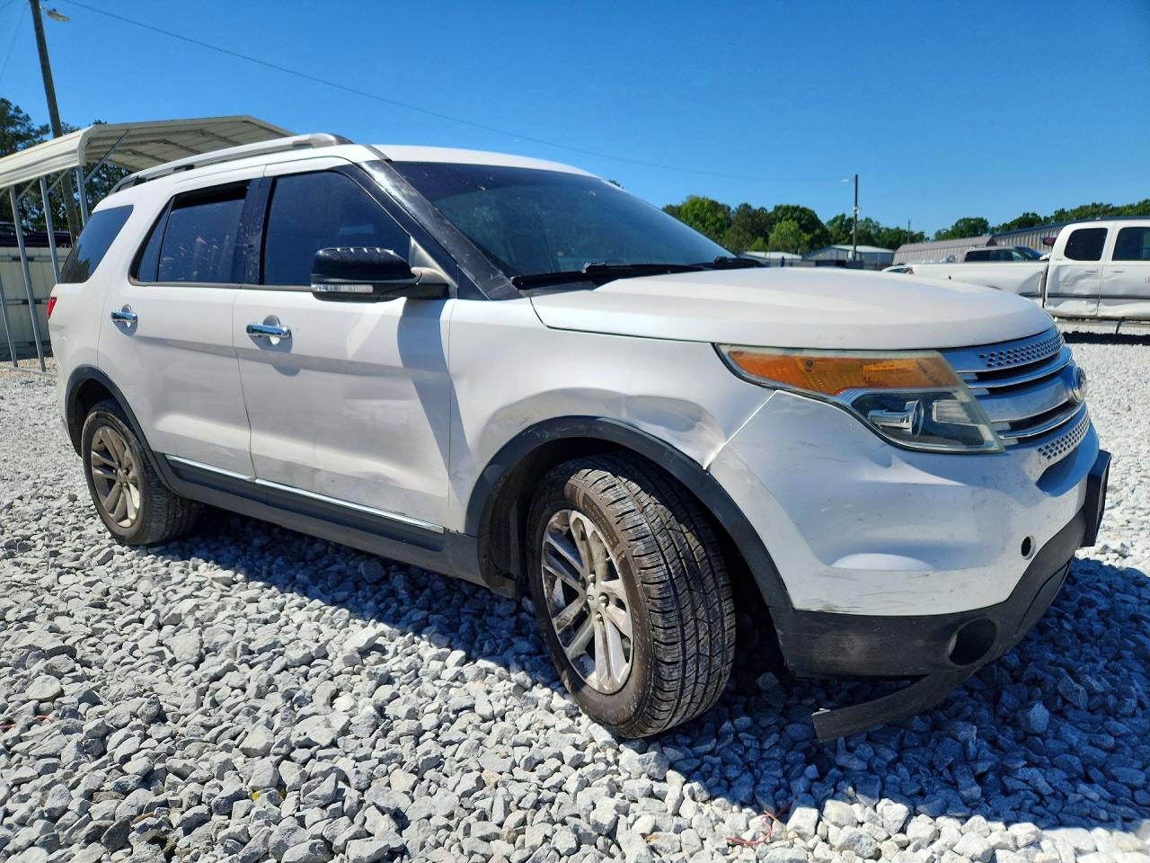 2015 Ford Explorer Xlt White vin: 1FM5K7D80FGA82333