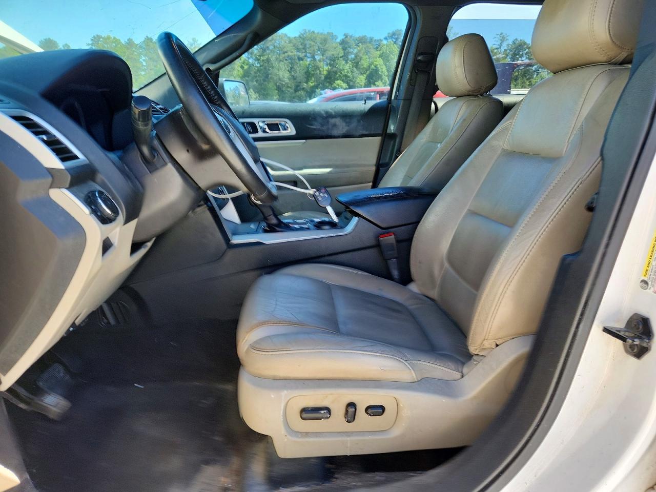 2015 Ford Explorer Xlt White vin: 1FM5K7D80FGA82333