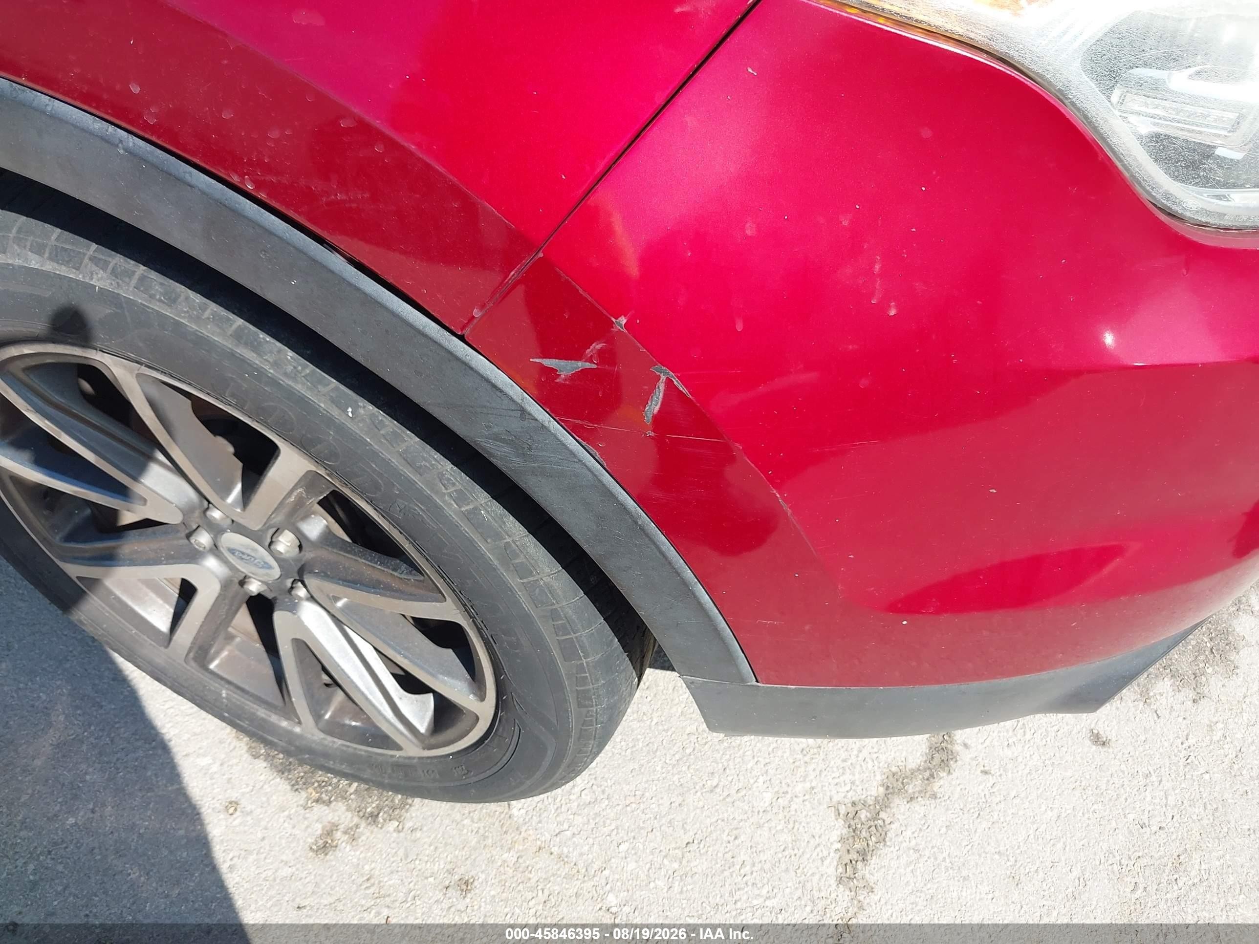 2015 Ford Explorer Xlt Red vin: 1FM5K7D80FGB48816