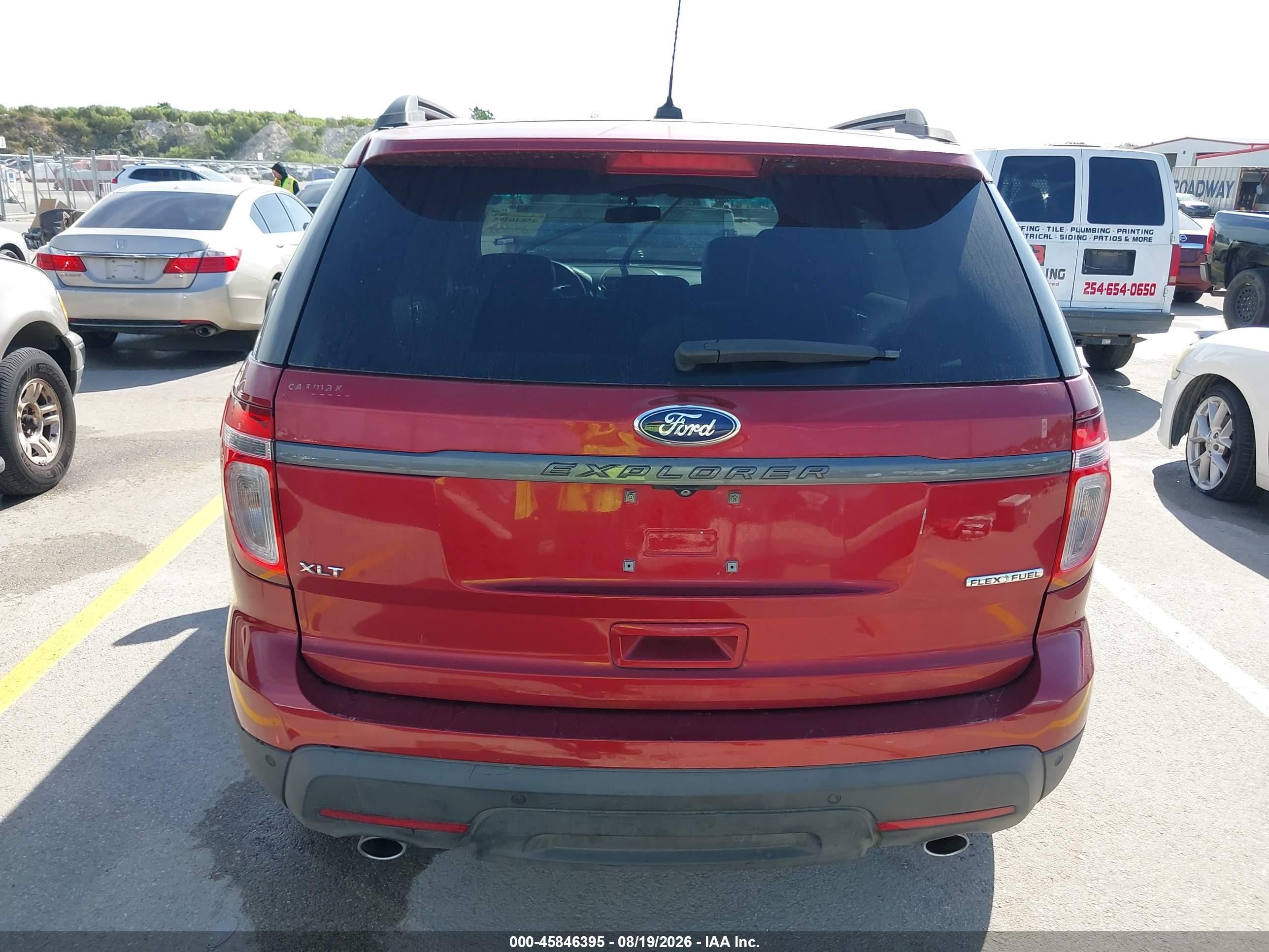 2015 Ford Explorer Xlt Red vin: 1FM5K7D80FGB48816