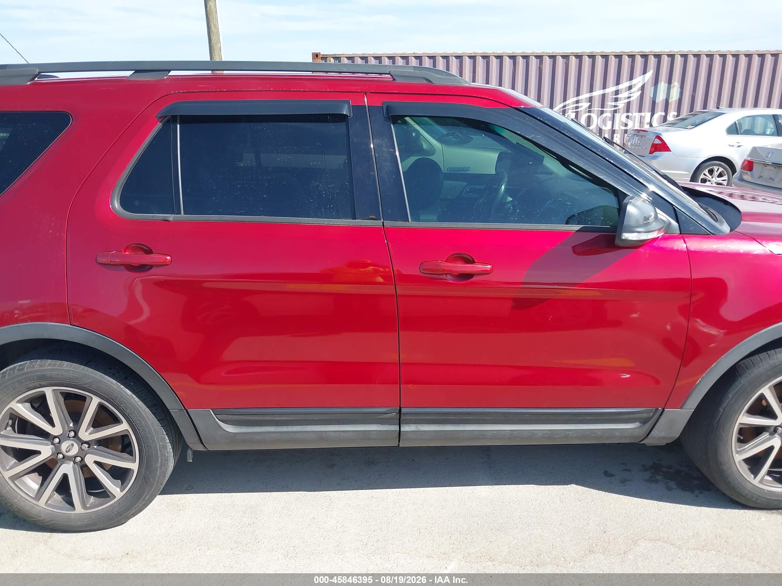 2015 Ford Explorer Xlt Red vin: 1FM5K7D80FGB48816