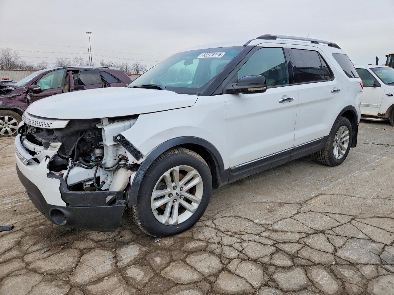 2013 Ford Explorer Xlt White vin: 1FM5K7D81DGA20971