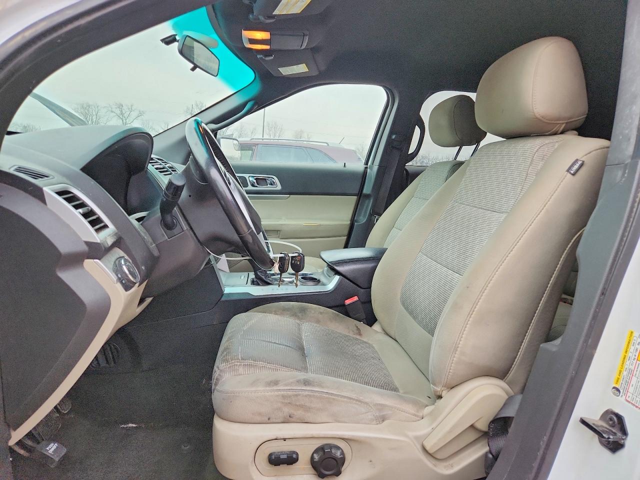 2013 Ford Explorer Xlt White vin: 1FM5K7D81DGA20971