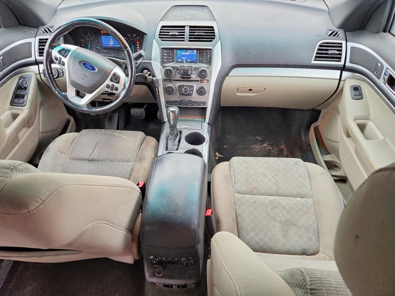 2013 Ford Explorer Xlt White vin: 1FM5K7D81DGA20971