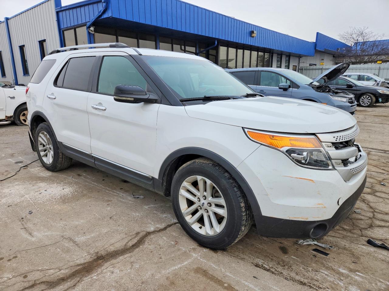 2013 Ford Explorer Xlt White vin: 1FM5K7D81DGA20971