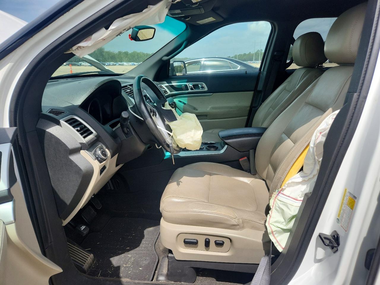 2013 Ford Explorer Xlt White vin: 1FM5K7D81DGA22221