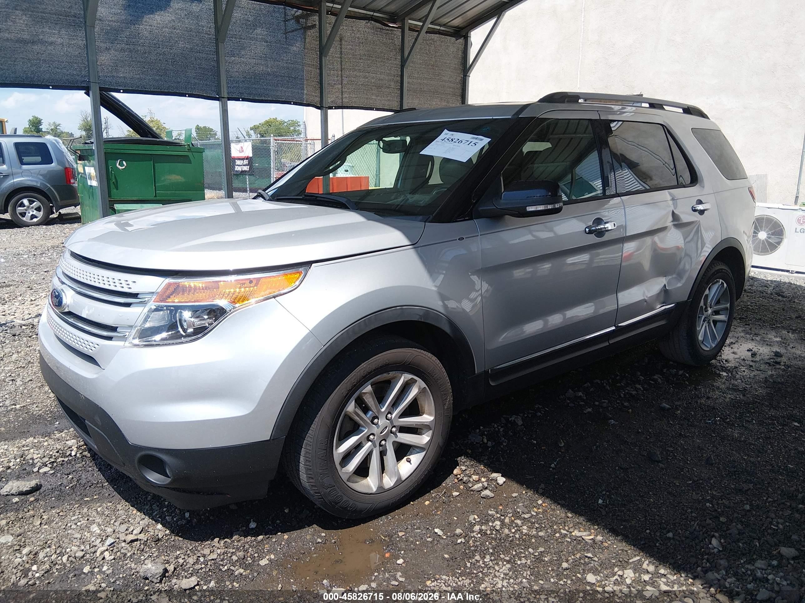 2013 Ford Explorer Xlt Silver vin: 1FM5K7D81DGB23923