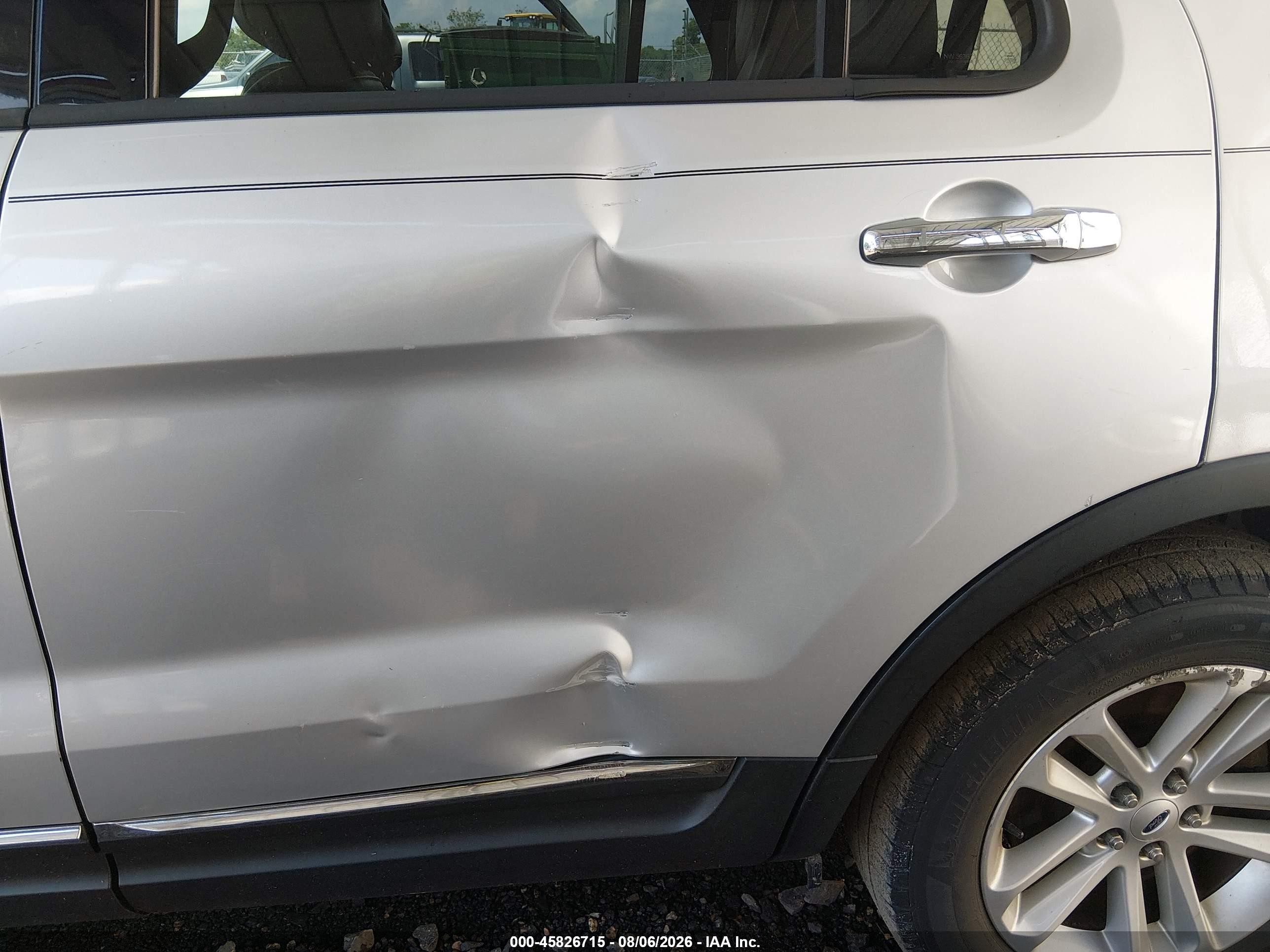 2013 Ford Explorer Xlt Silver vin: 1FM5K7D81DGB23923