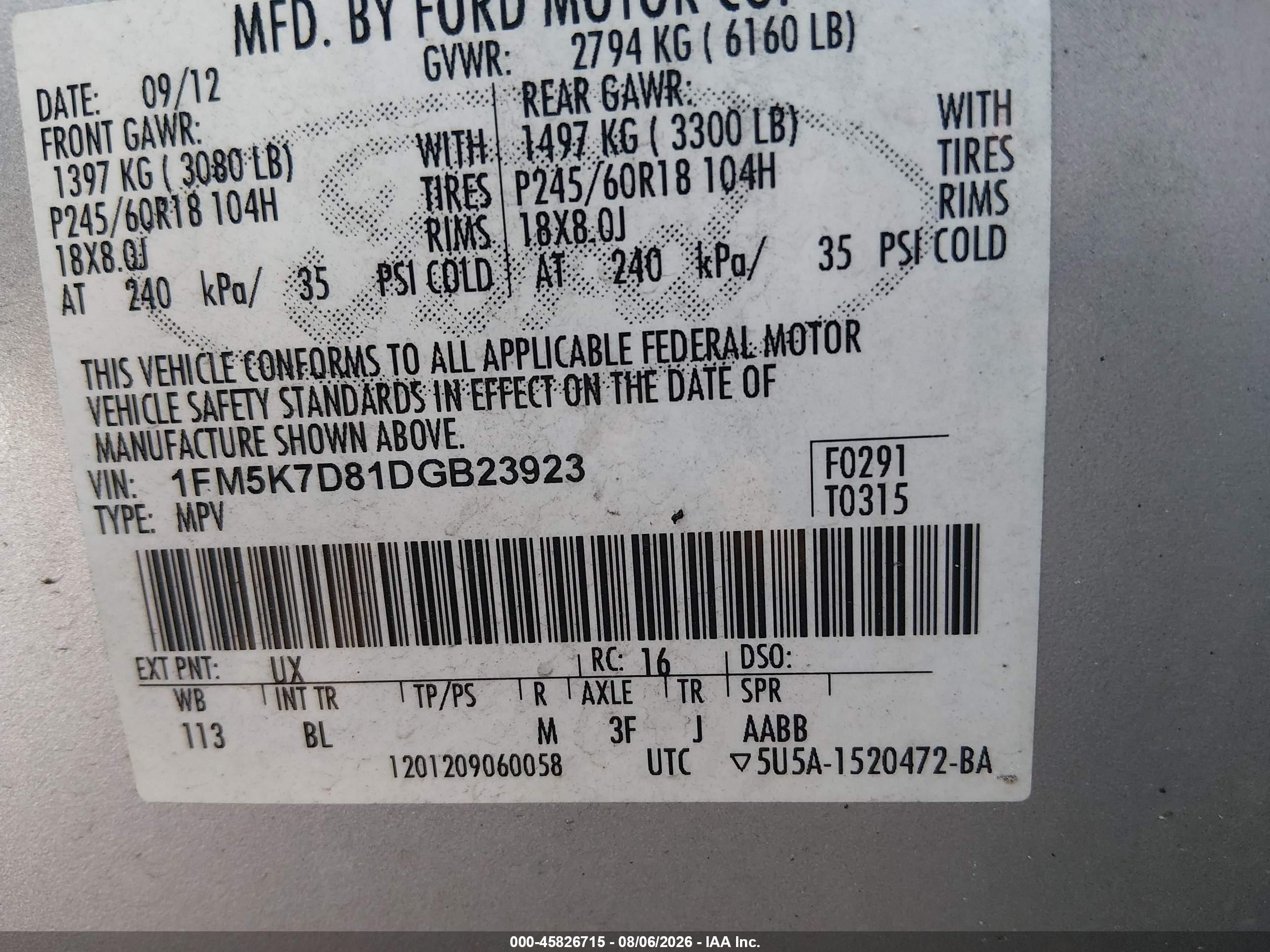2013 Ford Explorer Xlt Silver vin: 1FM5K7D81DGB23923