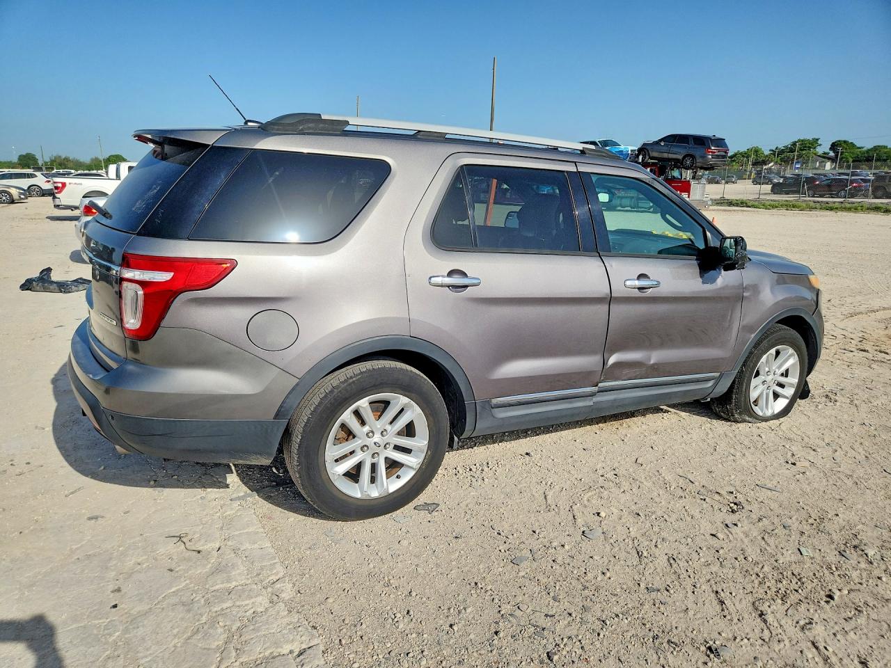 2013 Ford Explorer Xlt Gray vin: 1FM5K7D81DGC20278