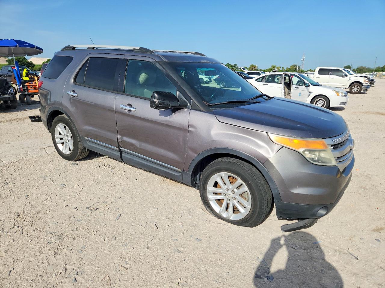 2013 Ford Explorer Xlt Gray vin: 1FM5K7D81DGC20278