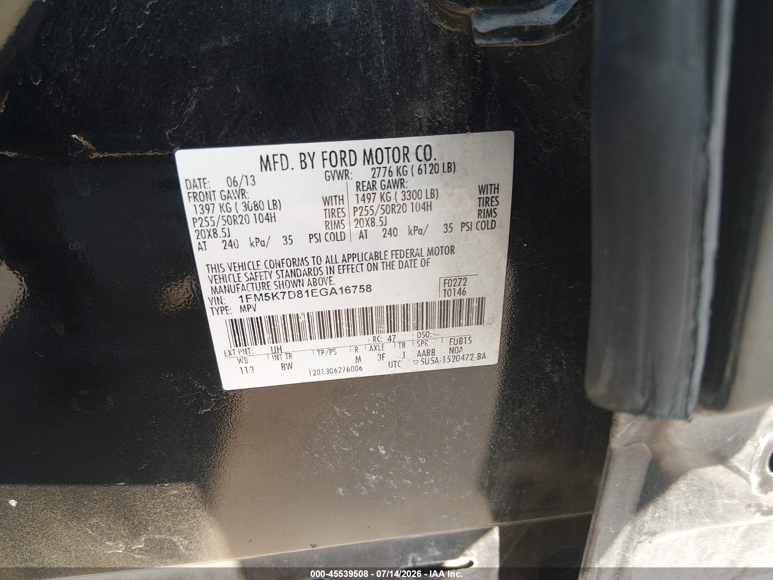 2014 Ford Explorer Xlt Black vin: 1FM5K7D81EGA16758