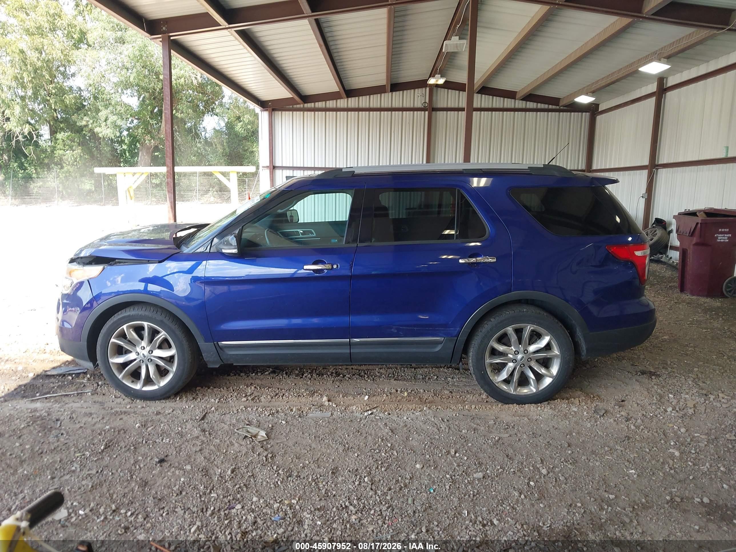 2014 Ford Explorer Xlt Blue vin: 1FM5K7D81EGA36931