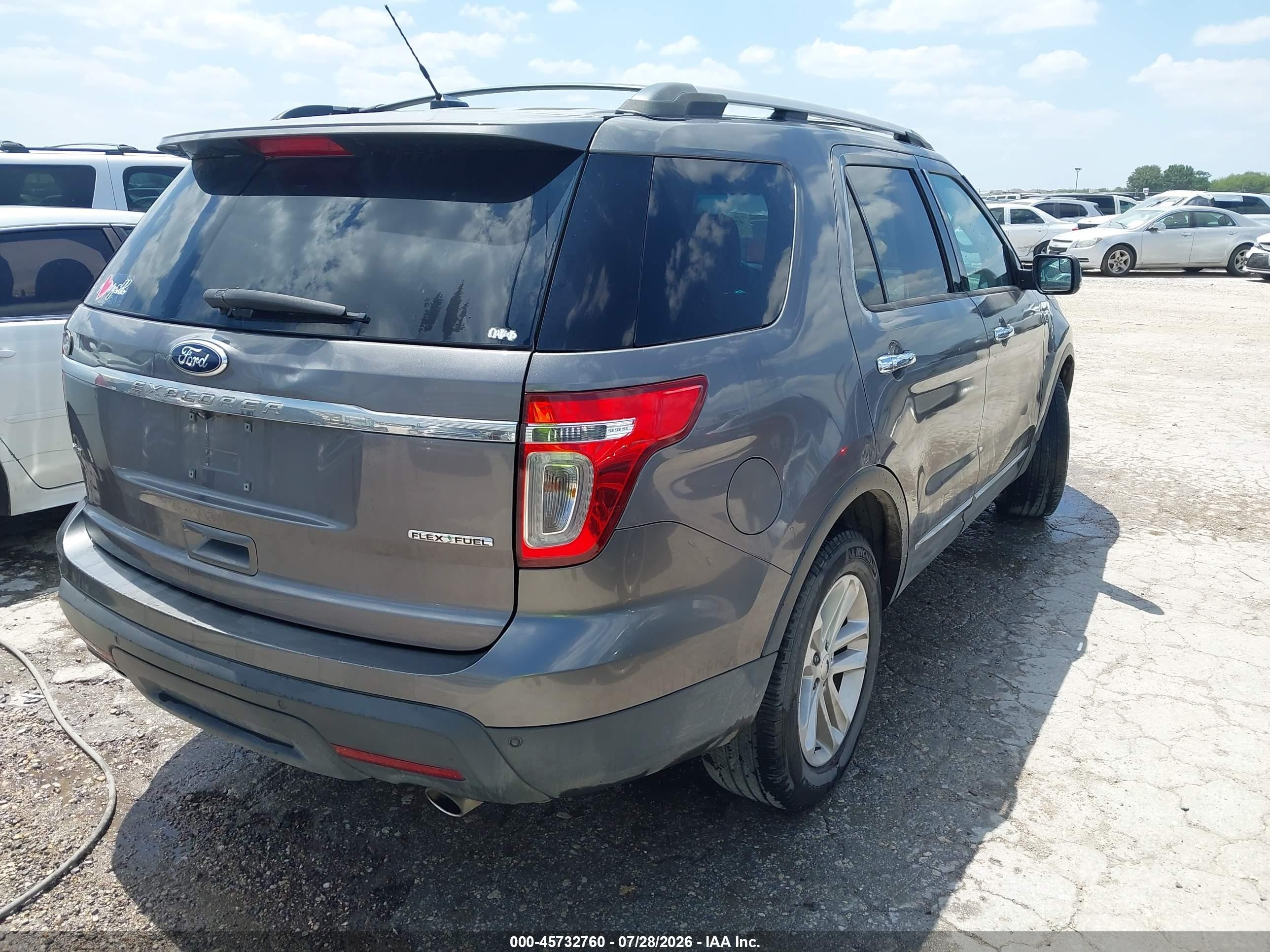 2014 Ford Explorer Xlt Gray vin: 1FM5K7D81EGA43121