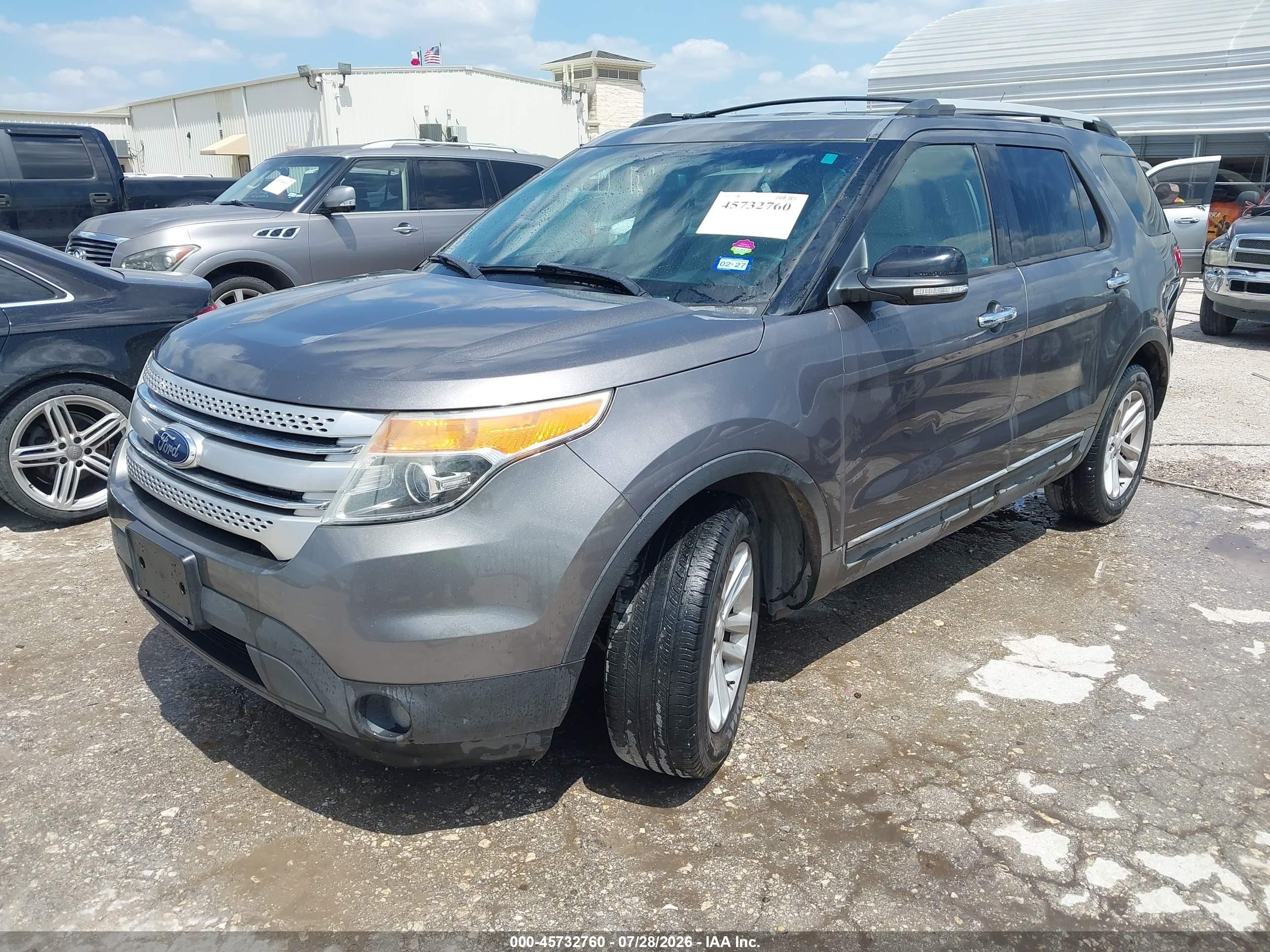 2014 Ford Explorer Xlt Gray vin: 1FM5K7D81EGA43121