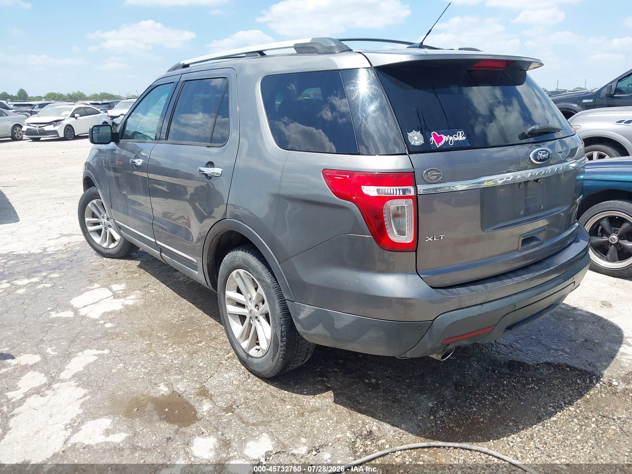2014 Ford Explorer Xlt Gray vin: 1FM5K7D81EGA43121