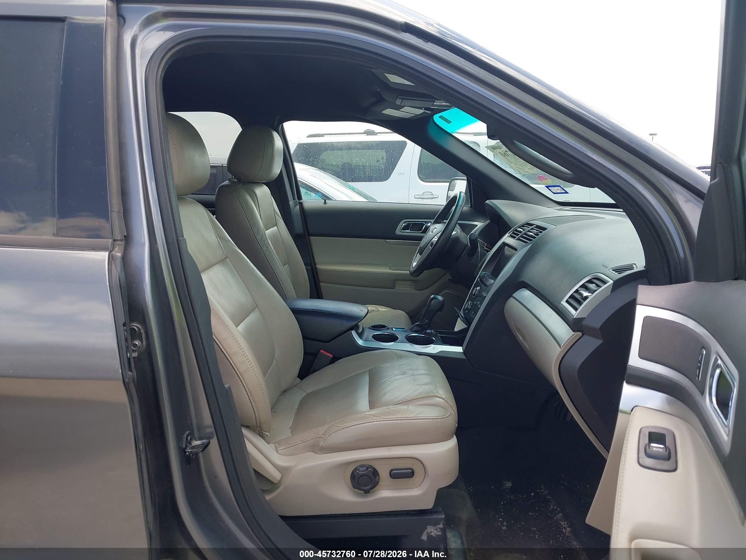 2014 Ford Explorer Xlt Gray vin: 1FM5K7D81EGA43121