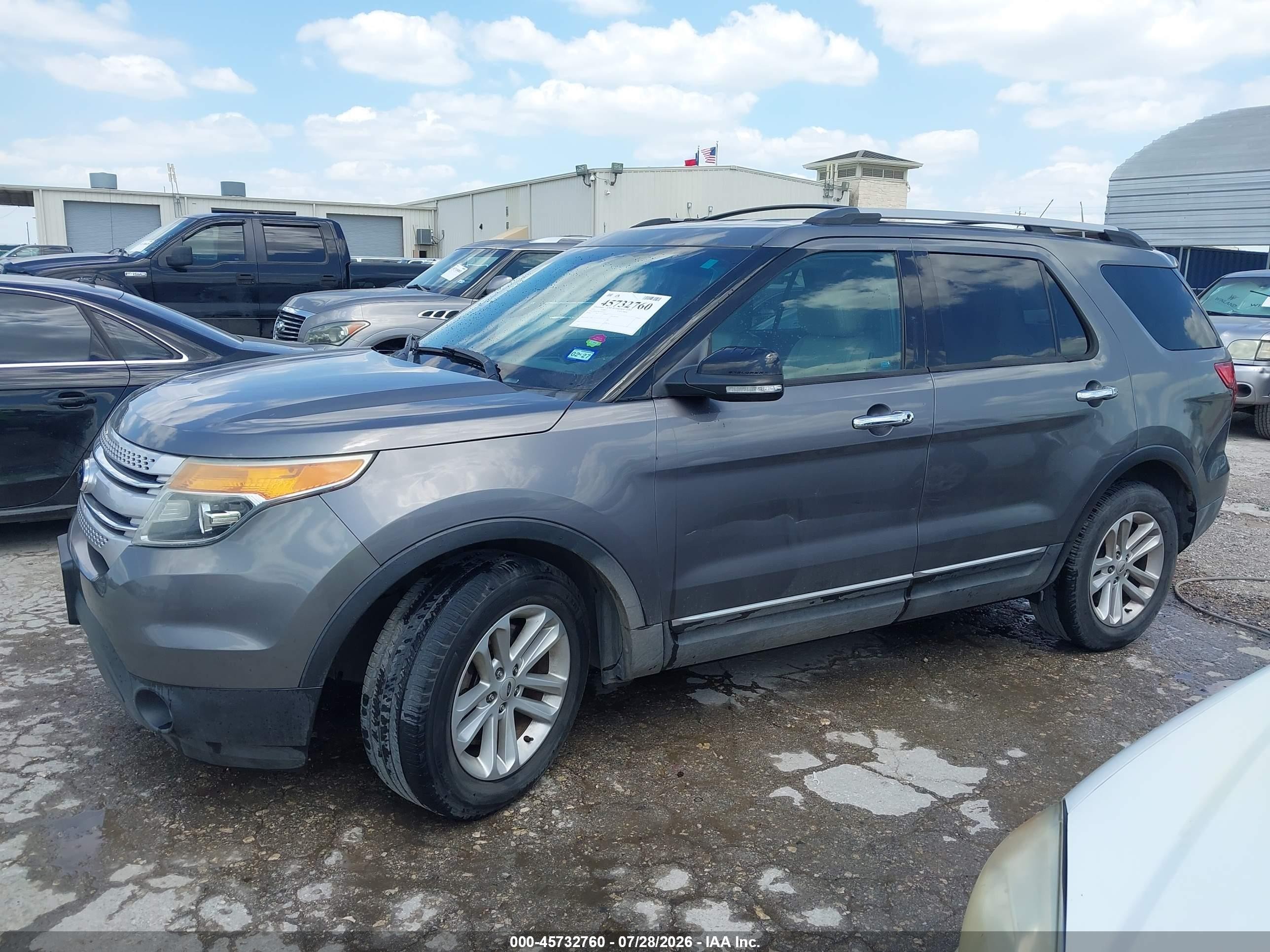 2014 Ford Explorer Xlt Gray vin: 1FM5K7D81EGA43121