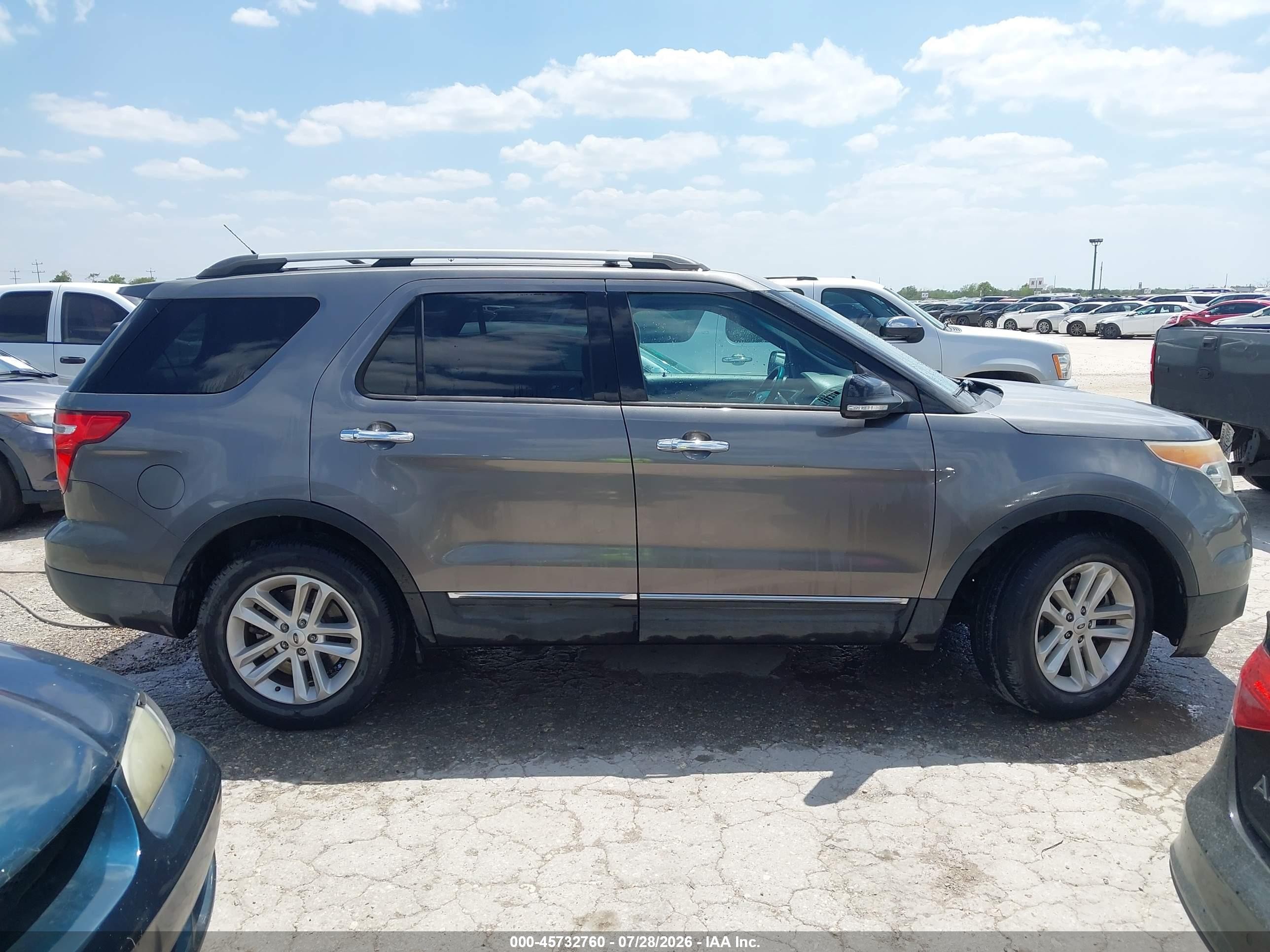 2014 Ford Explorer Xlt Gray vin: 1FM5K7D81EGA43121