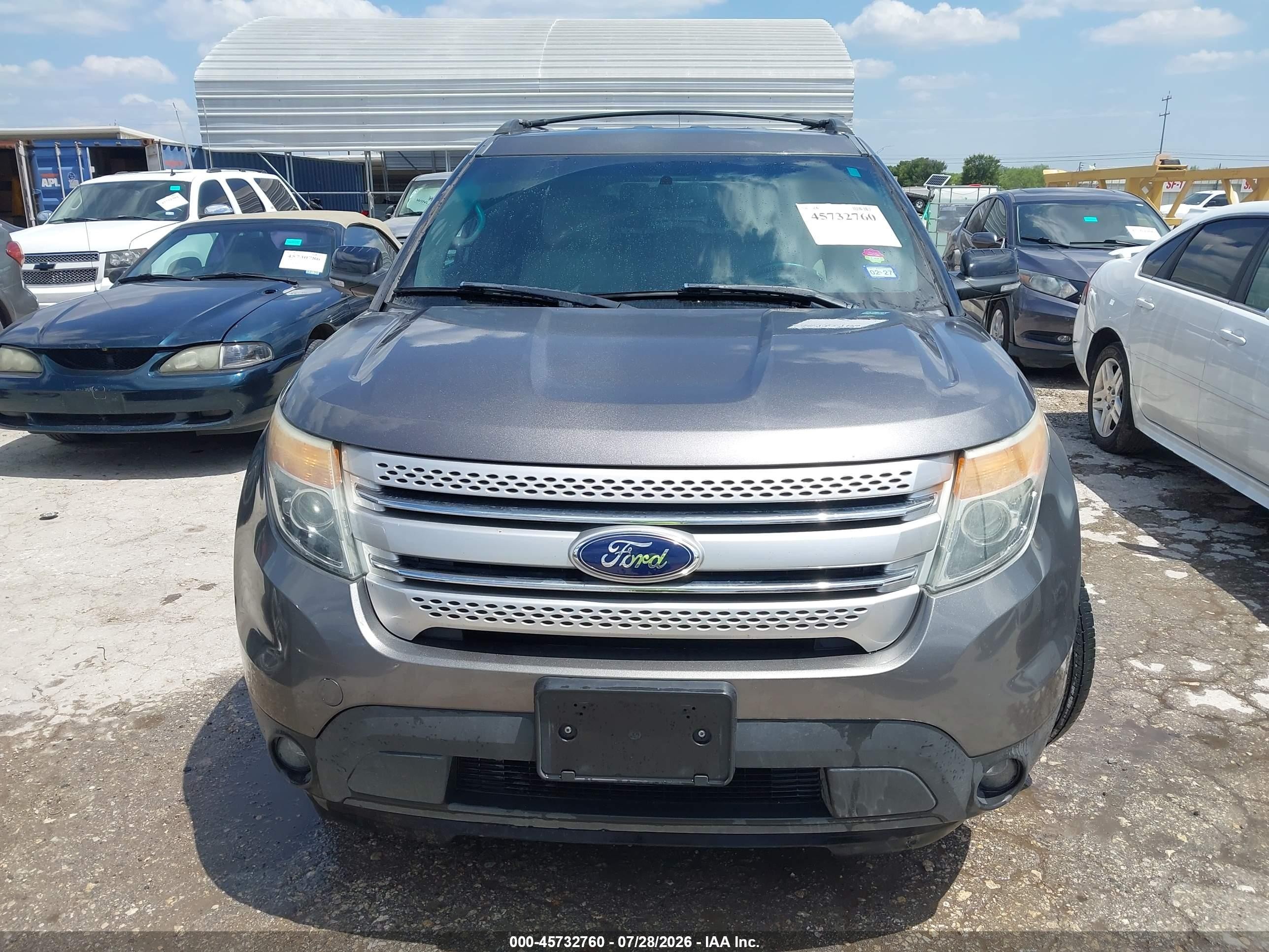 2014 Ford Explorer Xlt Gray vin: 1FM5K7D81EGA43121
