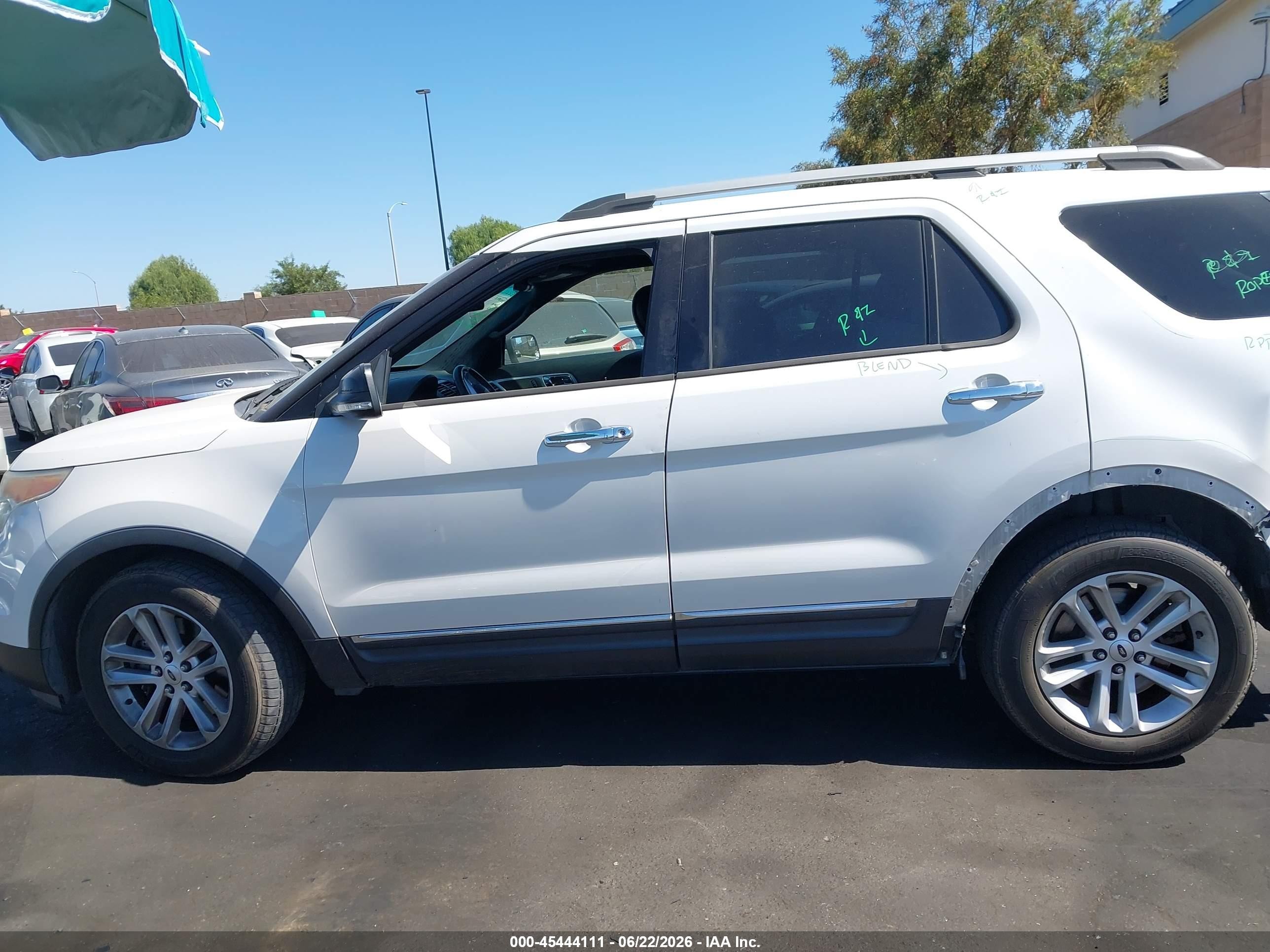 2014 Ford Explorer Xlt White vin: 1FM5K7D81EGC13199