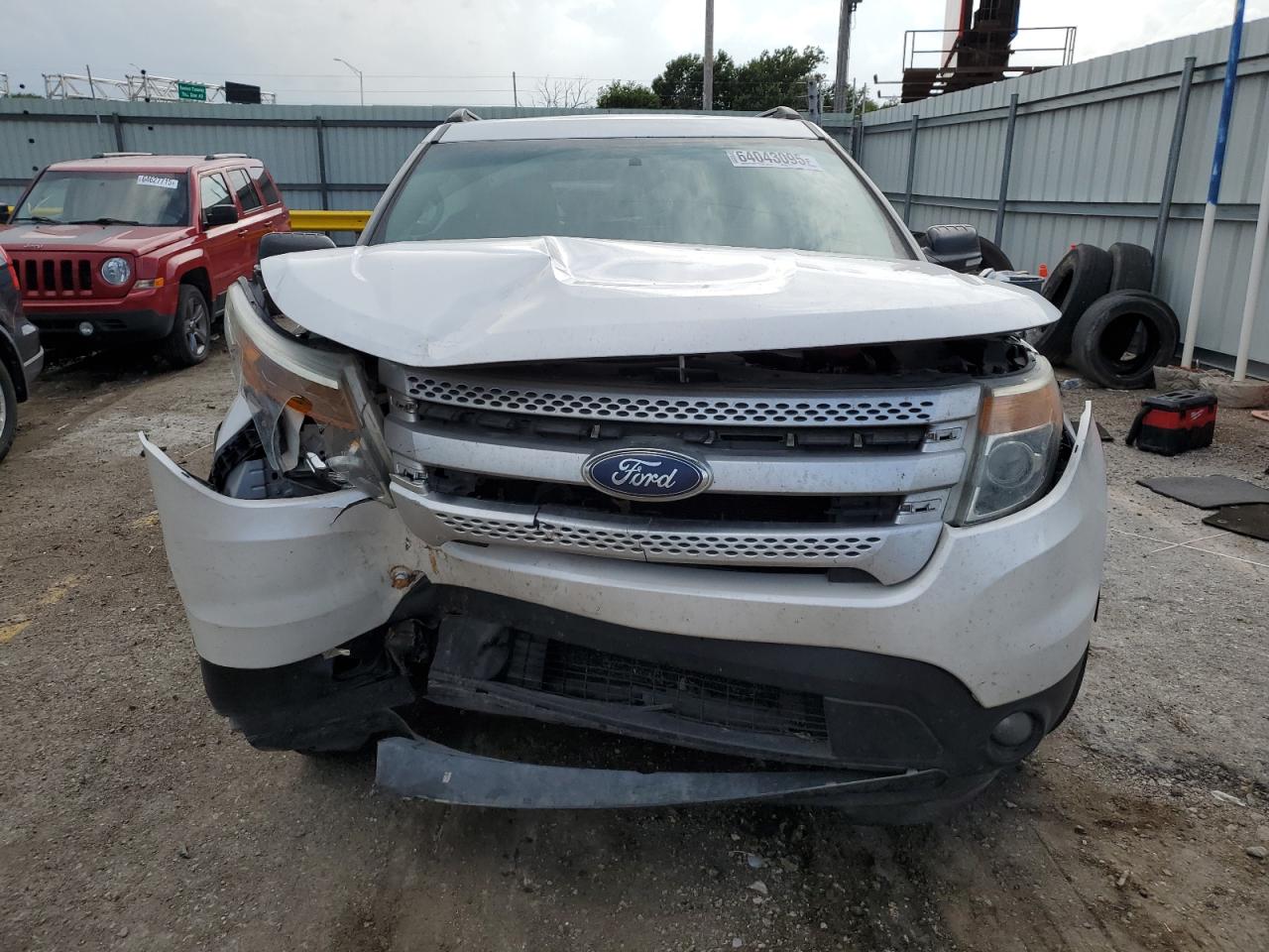 2014 Ford Explorer Xlt White vin: 1FM5K7D81EGC22274