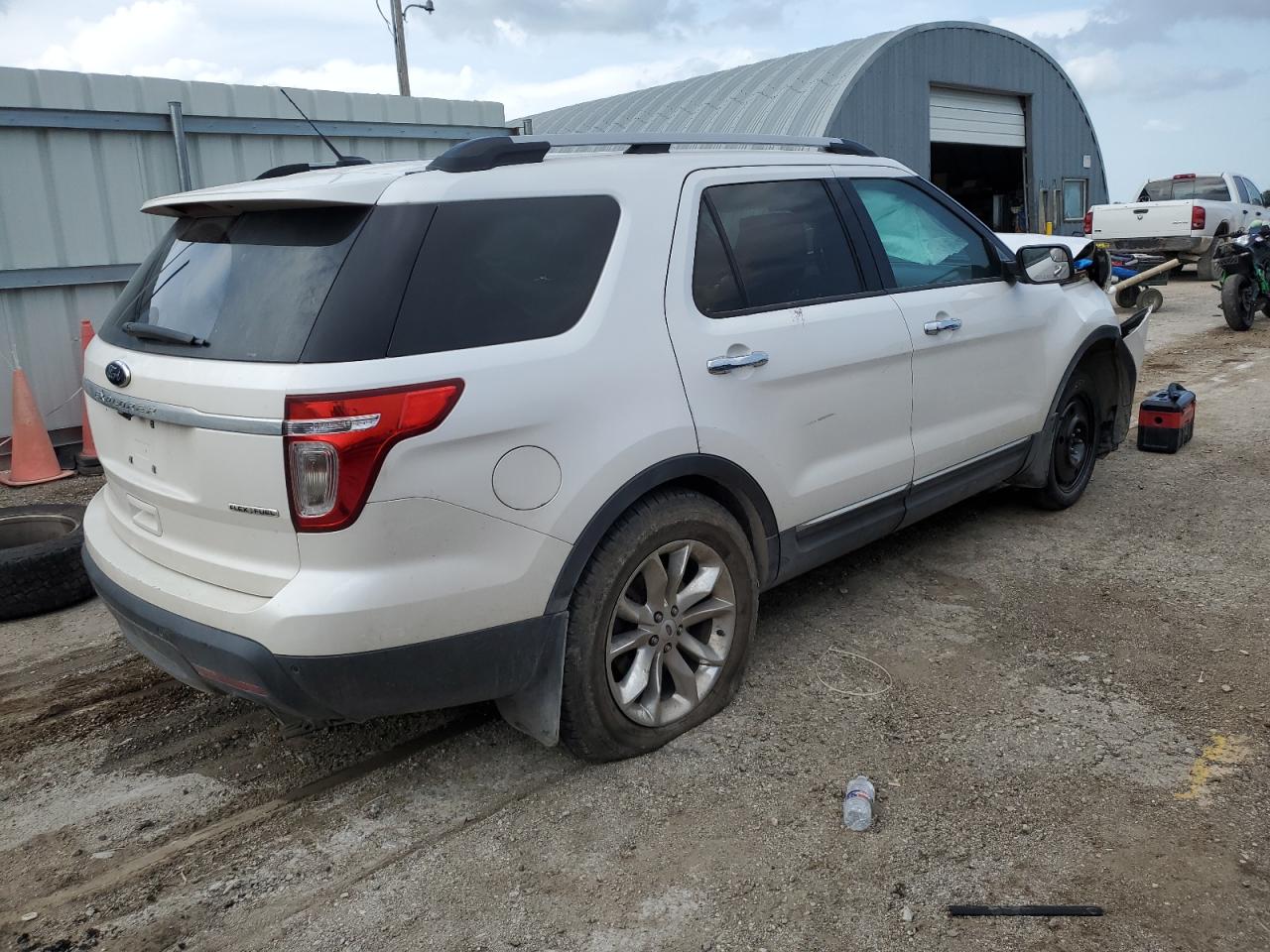 2014 Ford Explorer Xlt White vin: 1FM5K7D81EGC22274