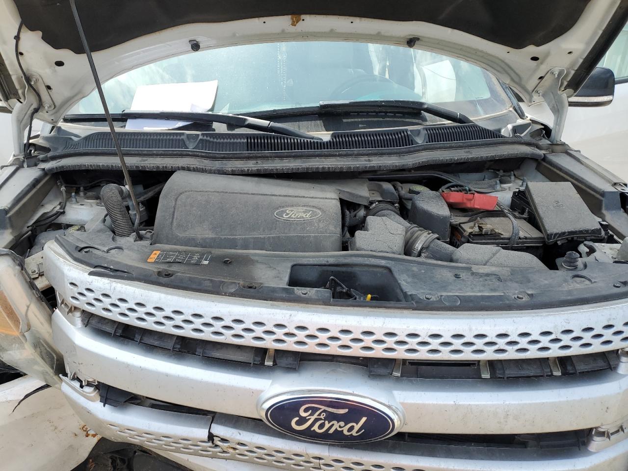 2014 Ford Explorer Xlt White vin: 1FM5K7D81EGC22274