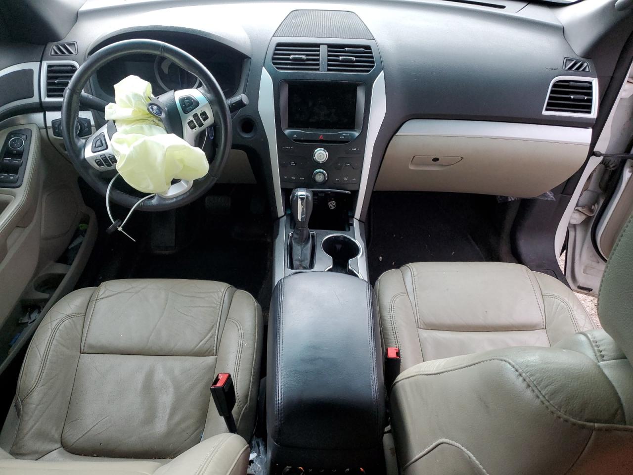 2014 Ford Explorer Xlt White vin: 1FM5K7D81EGC22274