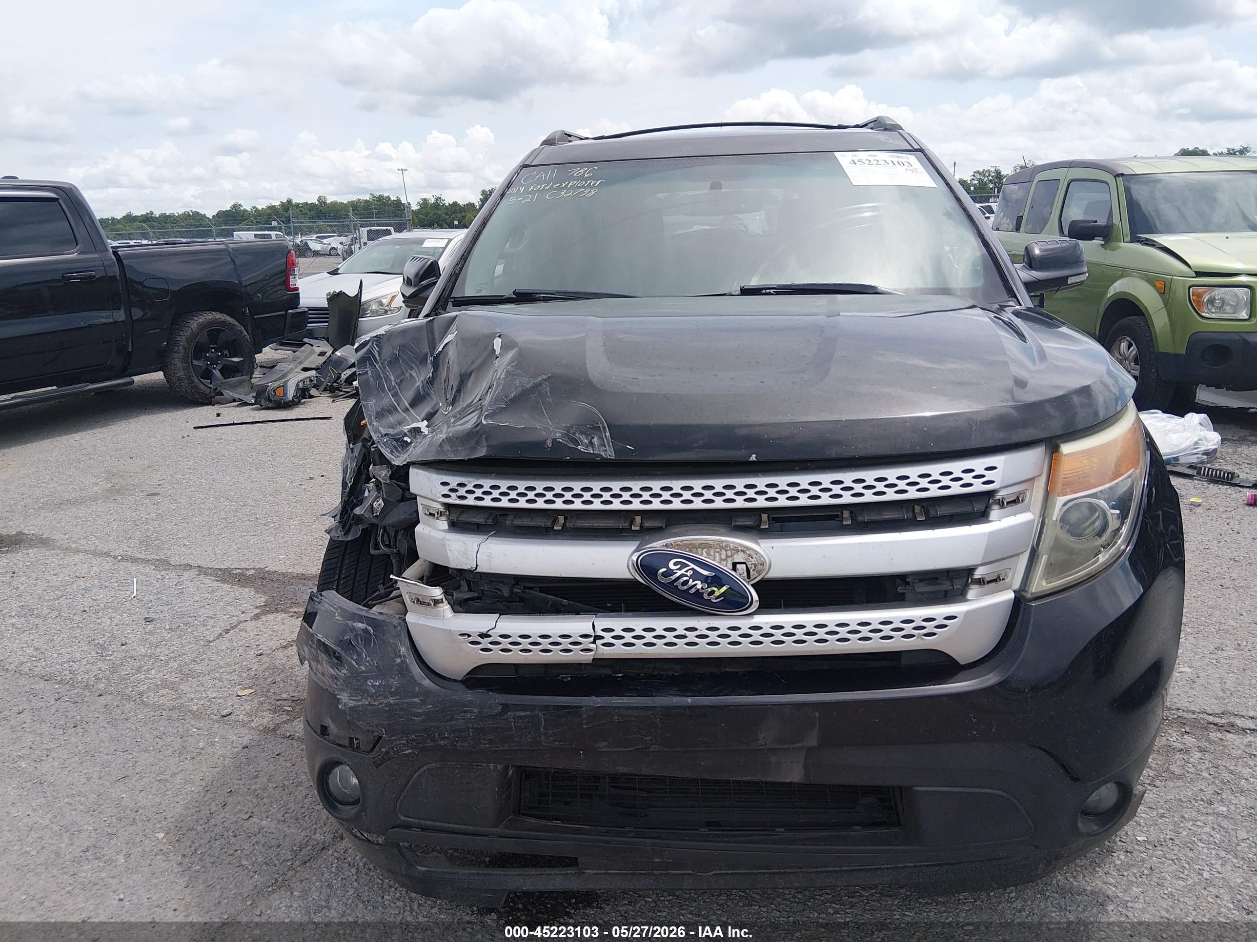 2014 Ford Explorer Xlt Black vin: 1FM5K7D81EGC32738