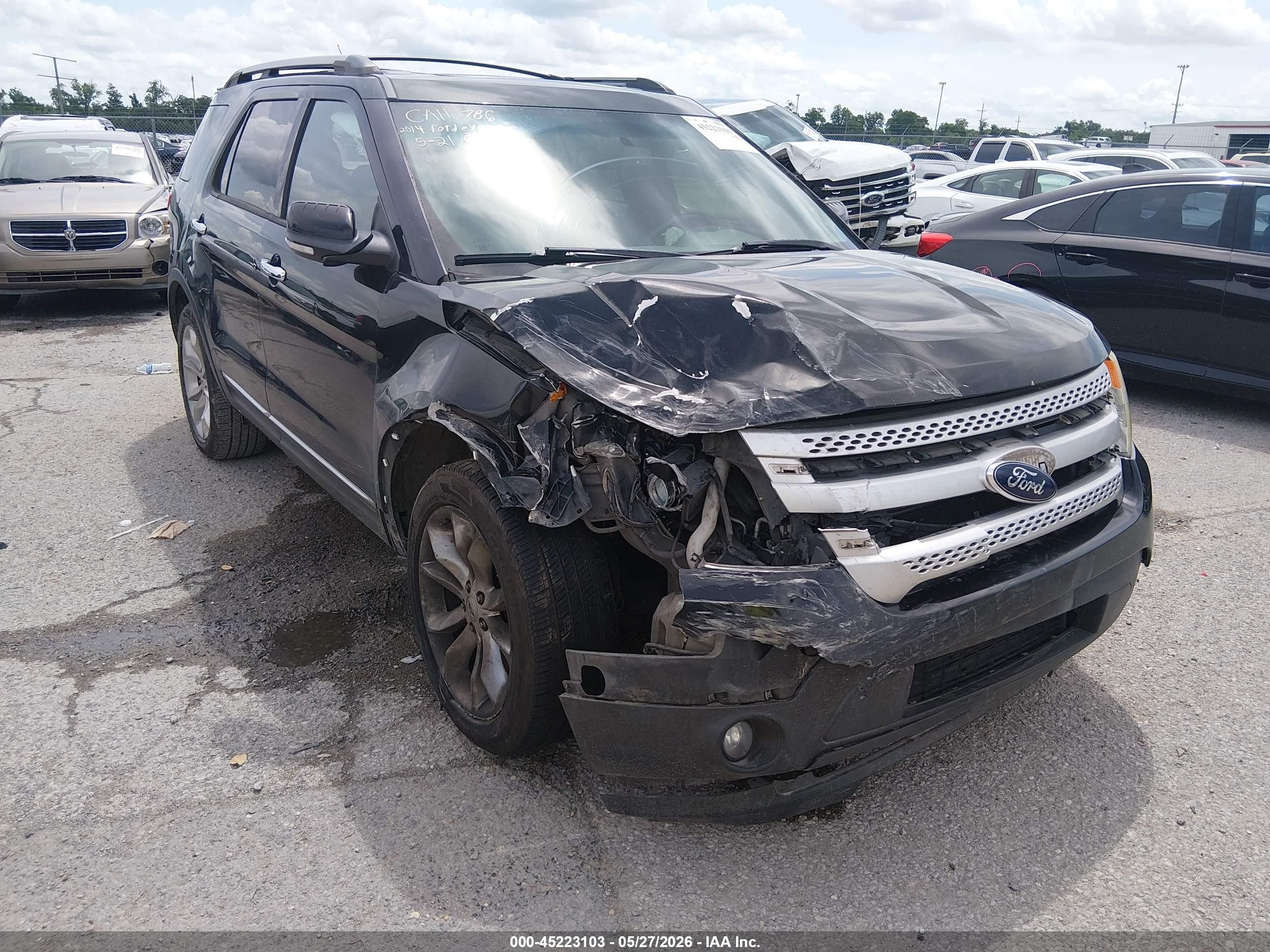 2014 Ford Explorer Xlt Черный vin: 1FM5K7D81EGC32738