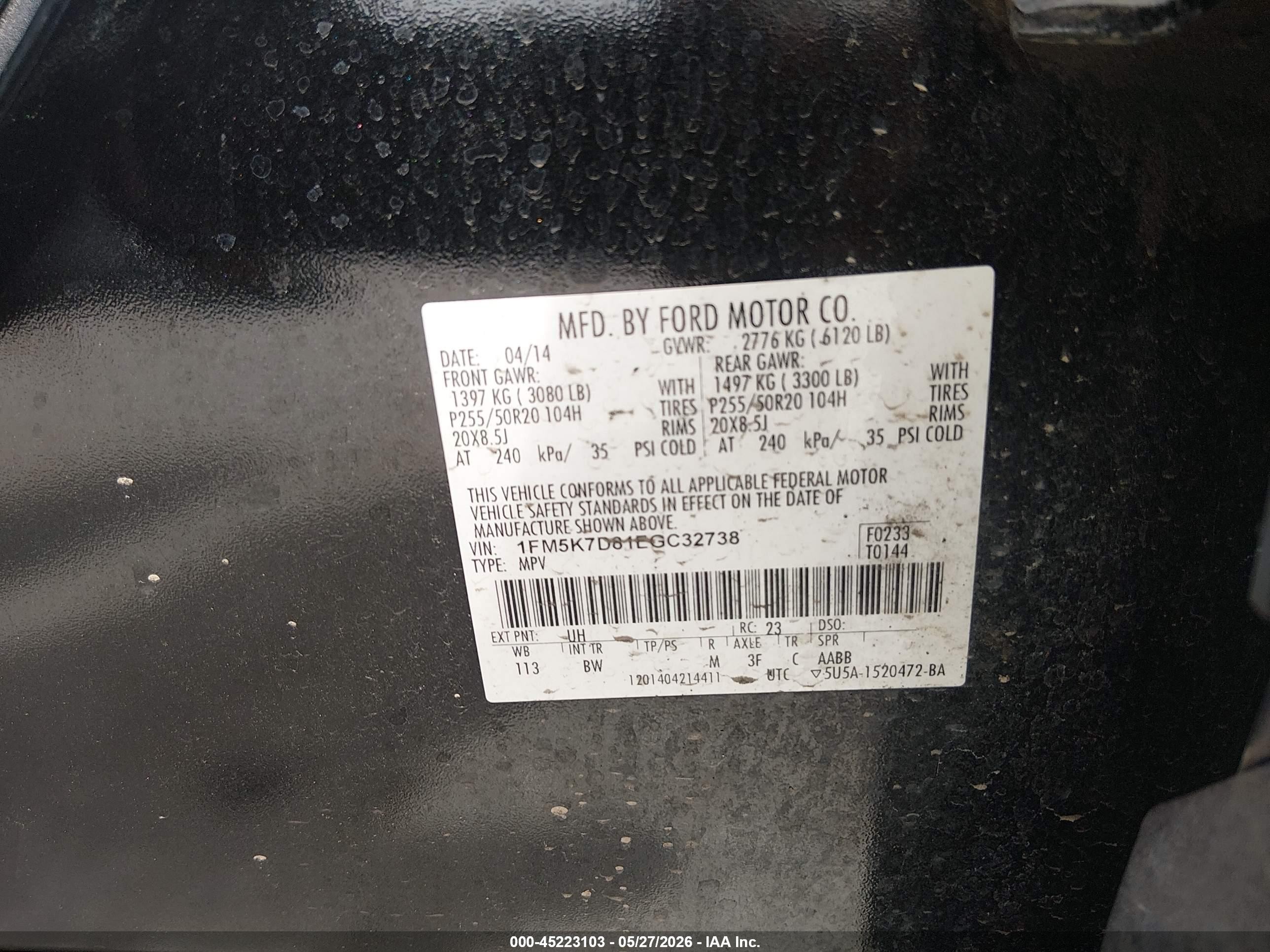 2014 Ford Explorer Xlt Black vin: 1FM5K7D81EGC32738