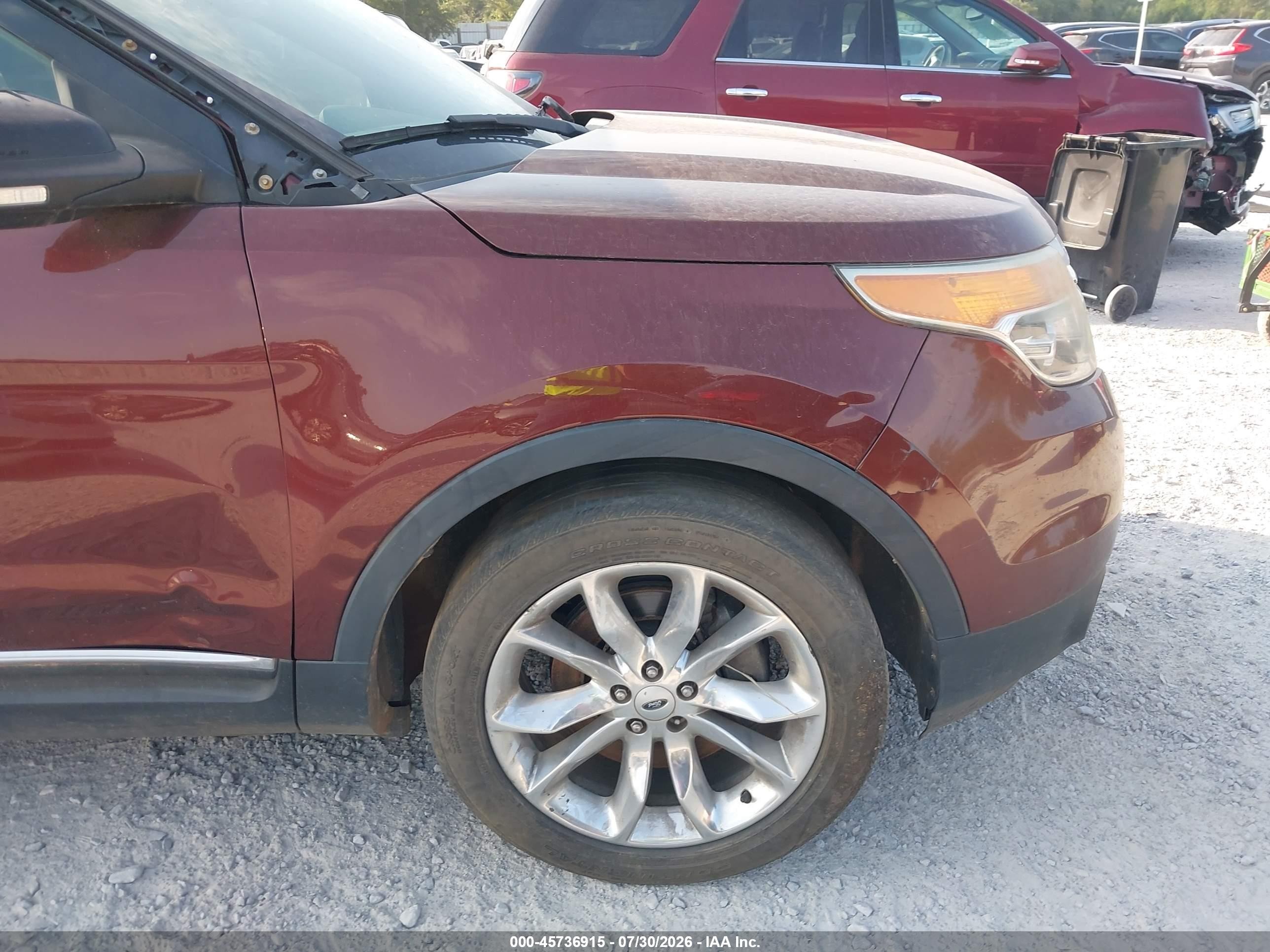 2015 Ford Explorer Xlt Dark Brown vin: 1FM5K7D81FGA13621