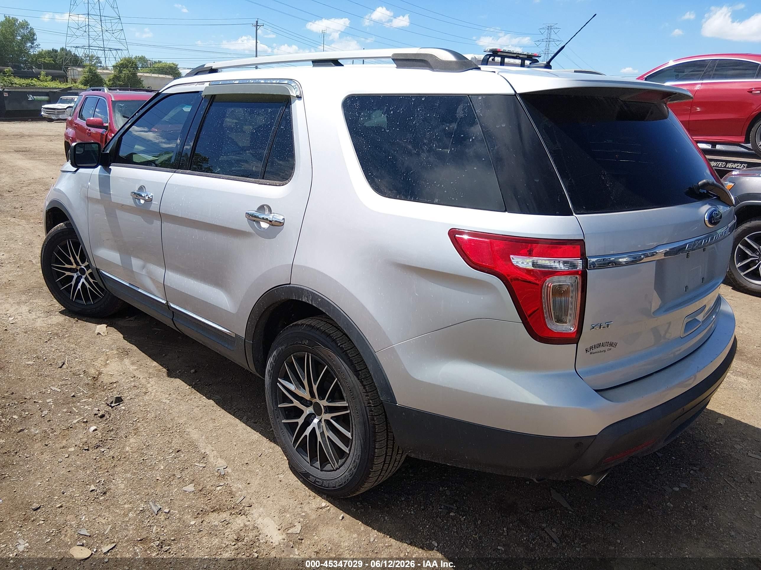 2015 Ford Explorer Xlt Gray vin: 1FM5K7D81FGA95656