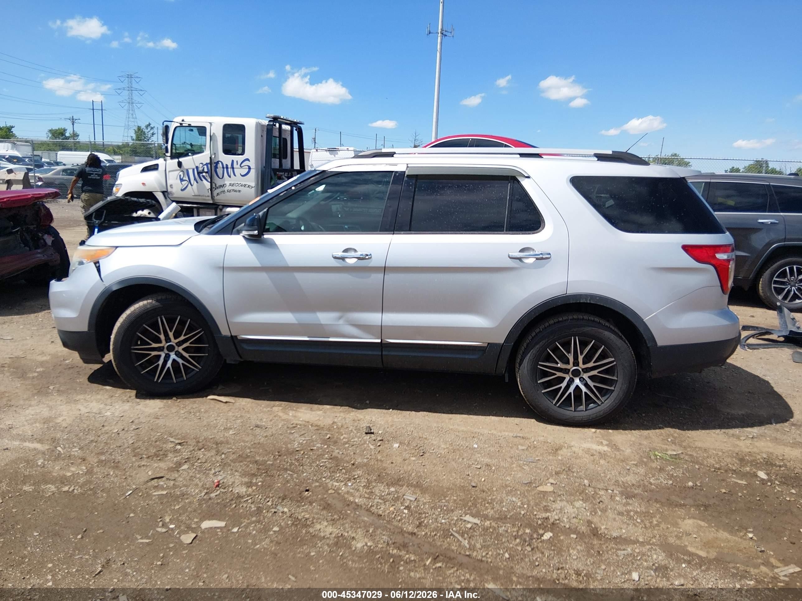 2015 Ford Explorer Xlt Gray vin: 1FM5K7D81FGA95656