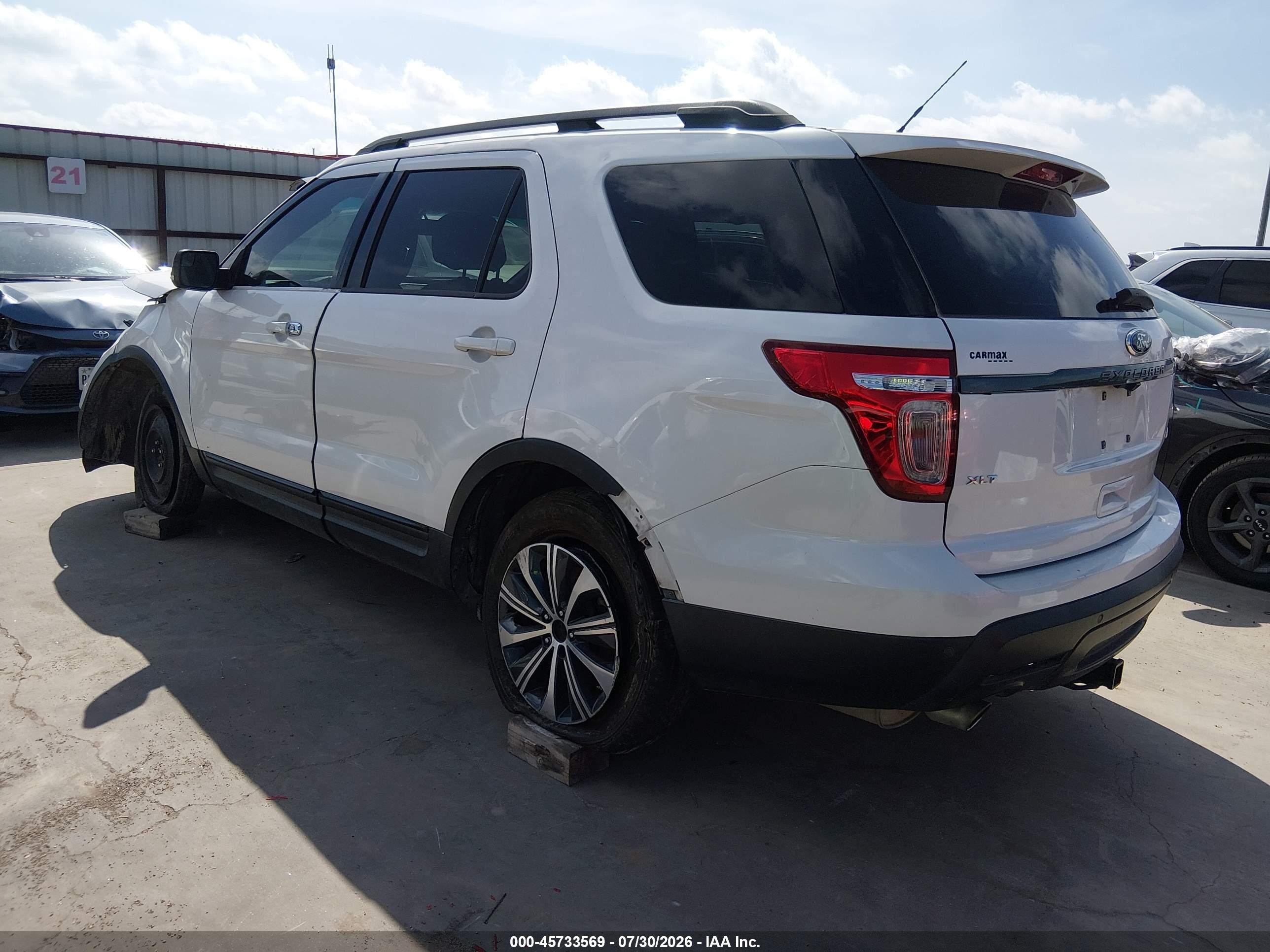 2015 Ford Explorer Xlt Белый vin: 1FM5K7D81FGB58822