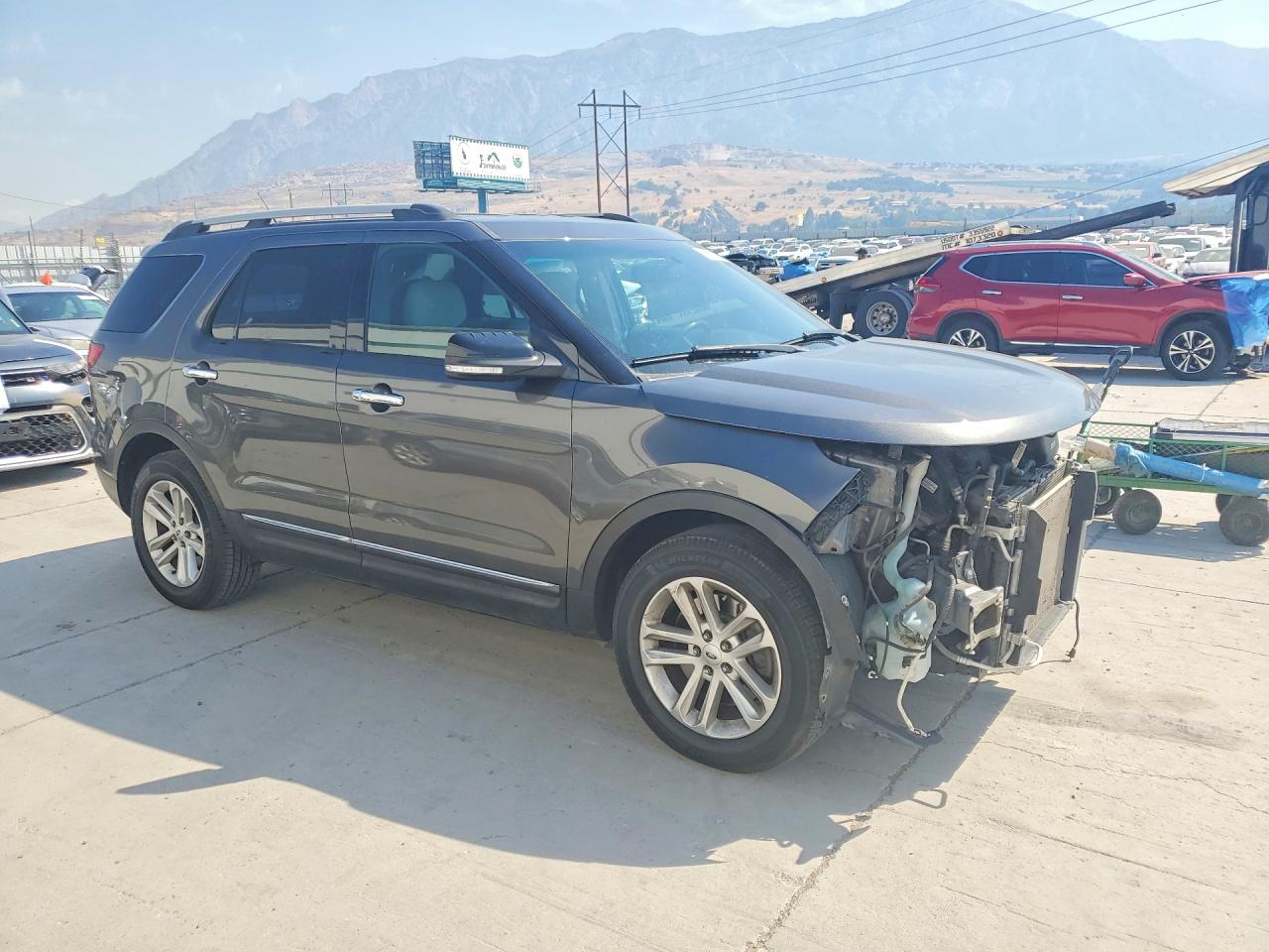 2015 Ford Explorer Xlt Gray vin: 1FM5K7D81FGC04553