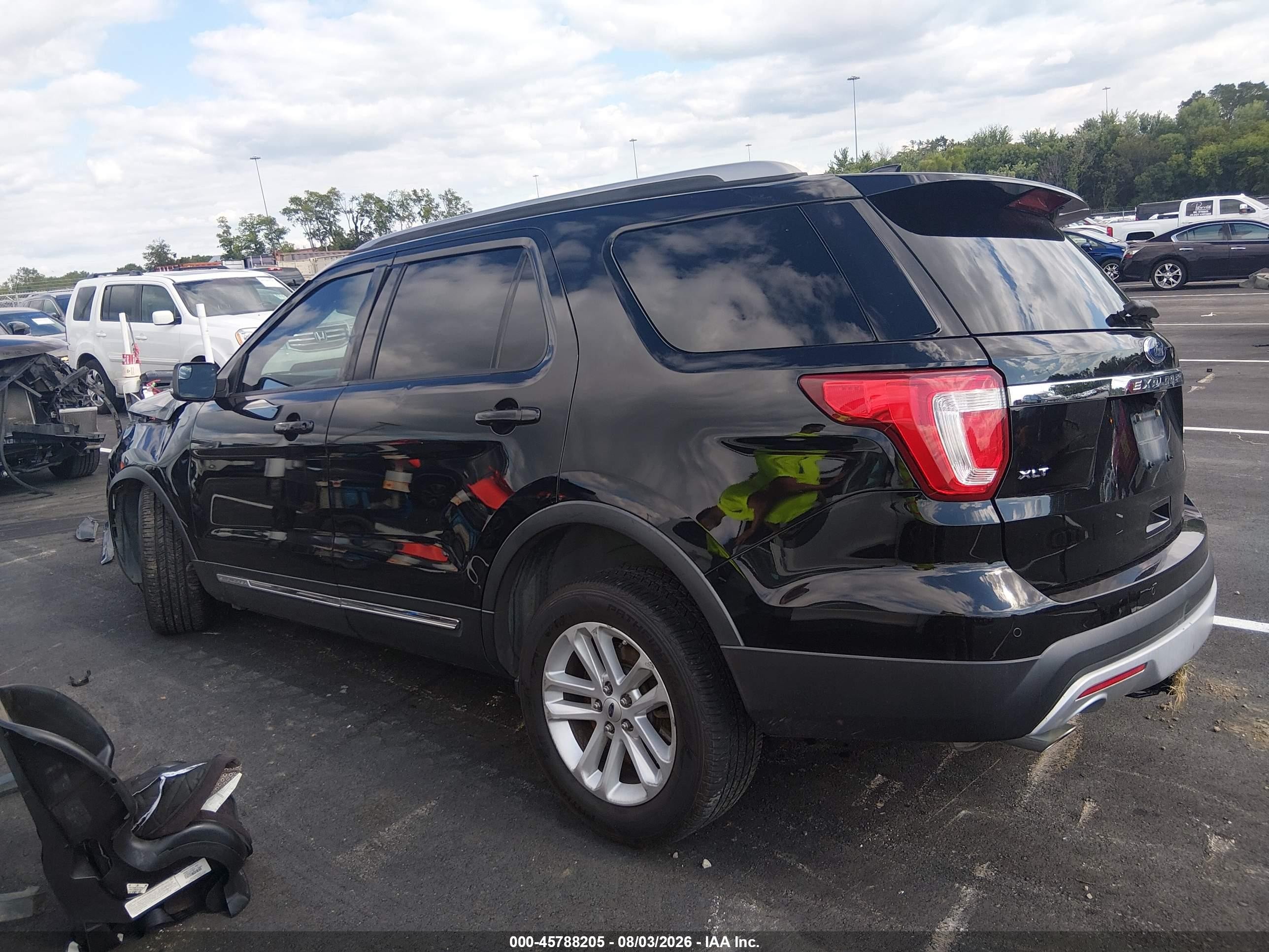 2016 Ford Explorer Xlt Black vin: 1FM5K7D81GGA61976
